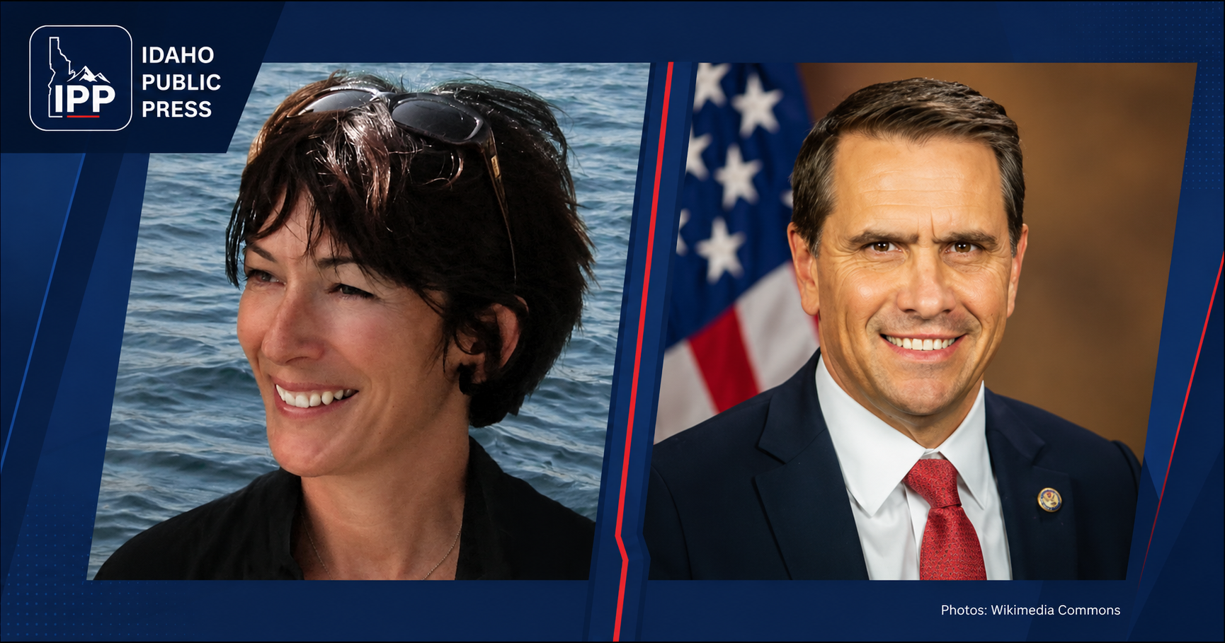 (L) Ghislaine Maxwell photo via WikiMedia Commons (R) Todd Blanche photo via Wikimedia Commons