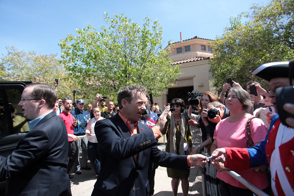 Rand Paul with supporters