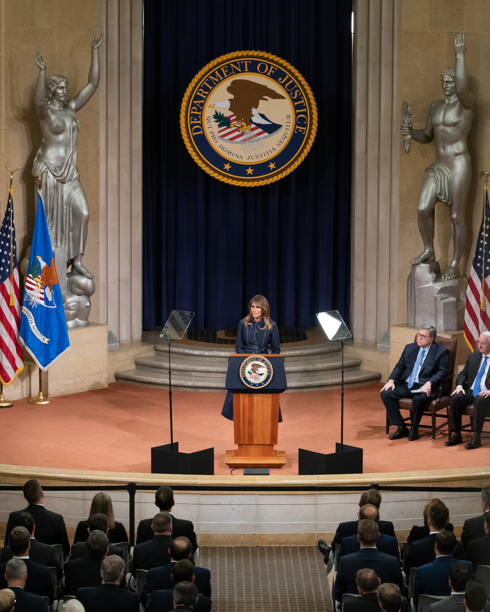 First Lady Melania Trump at the U.S. Department of Justice National Opioid Summit
