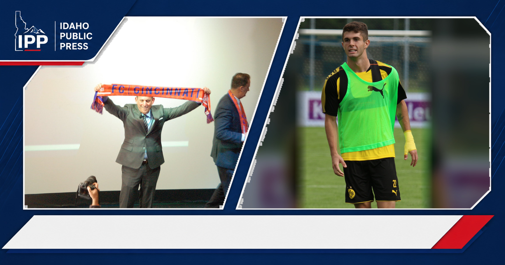 Don Garber and Christian Pulisic featured editorial graphic