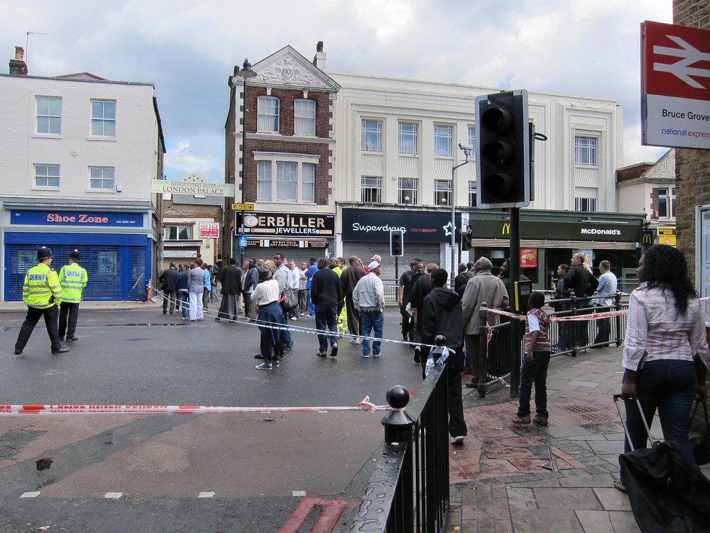After the Riot High Road Tottenham from Bruce Grove Station