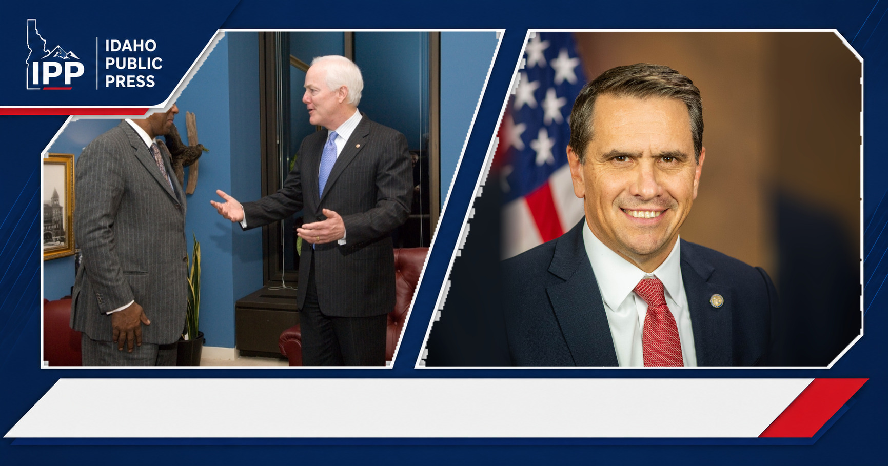 John Cornyn and Todd Blanche featured editorial graphic