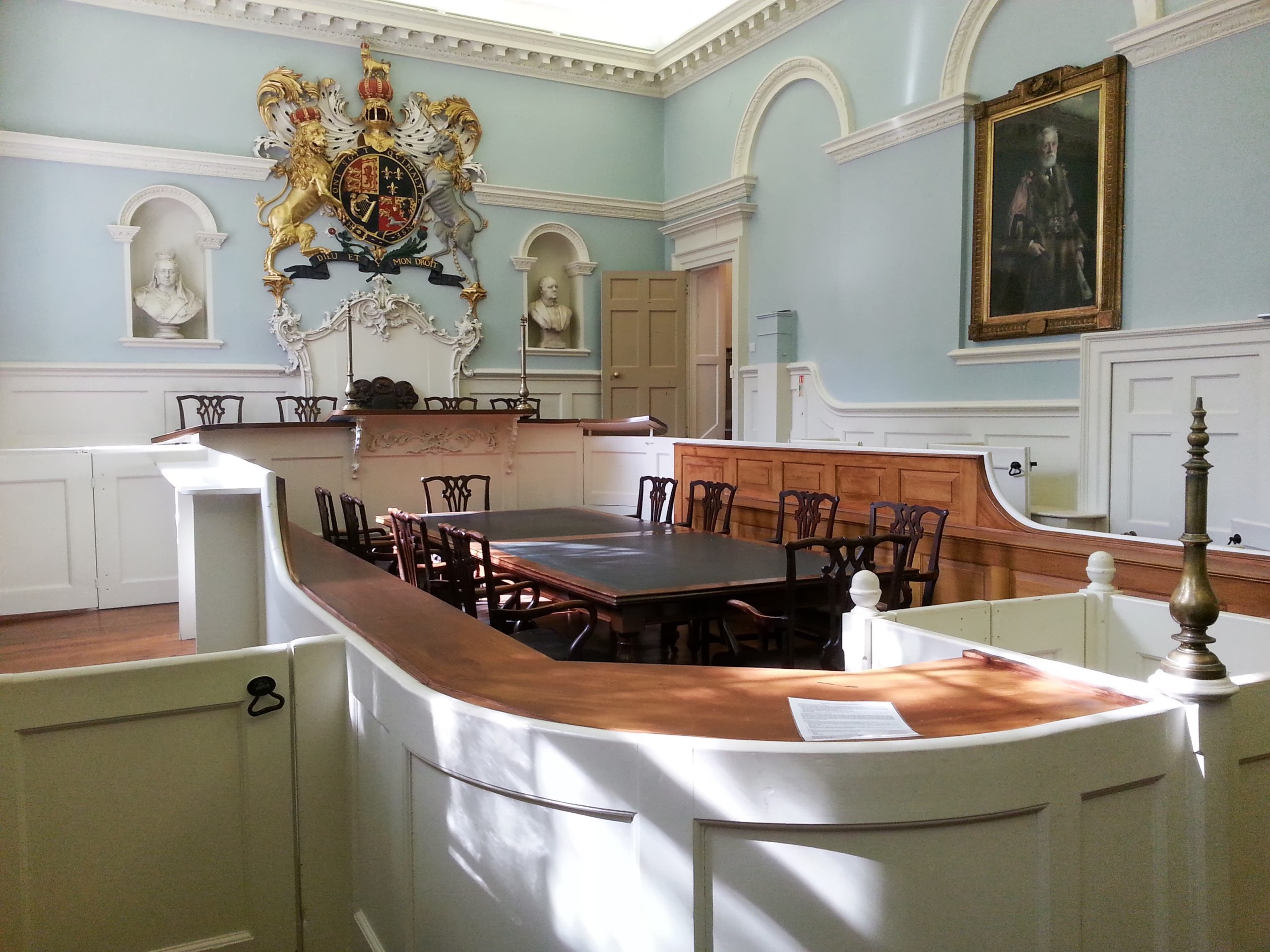 Guildhall courtroom..