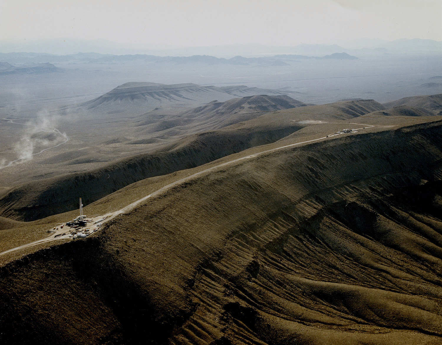 Yucca Mountain crest south