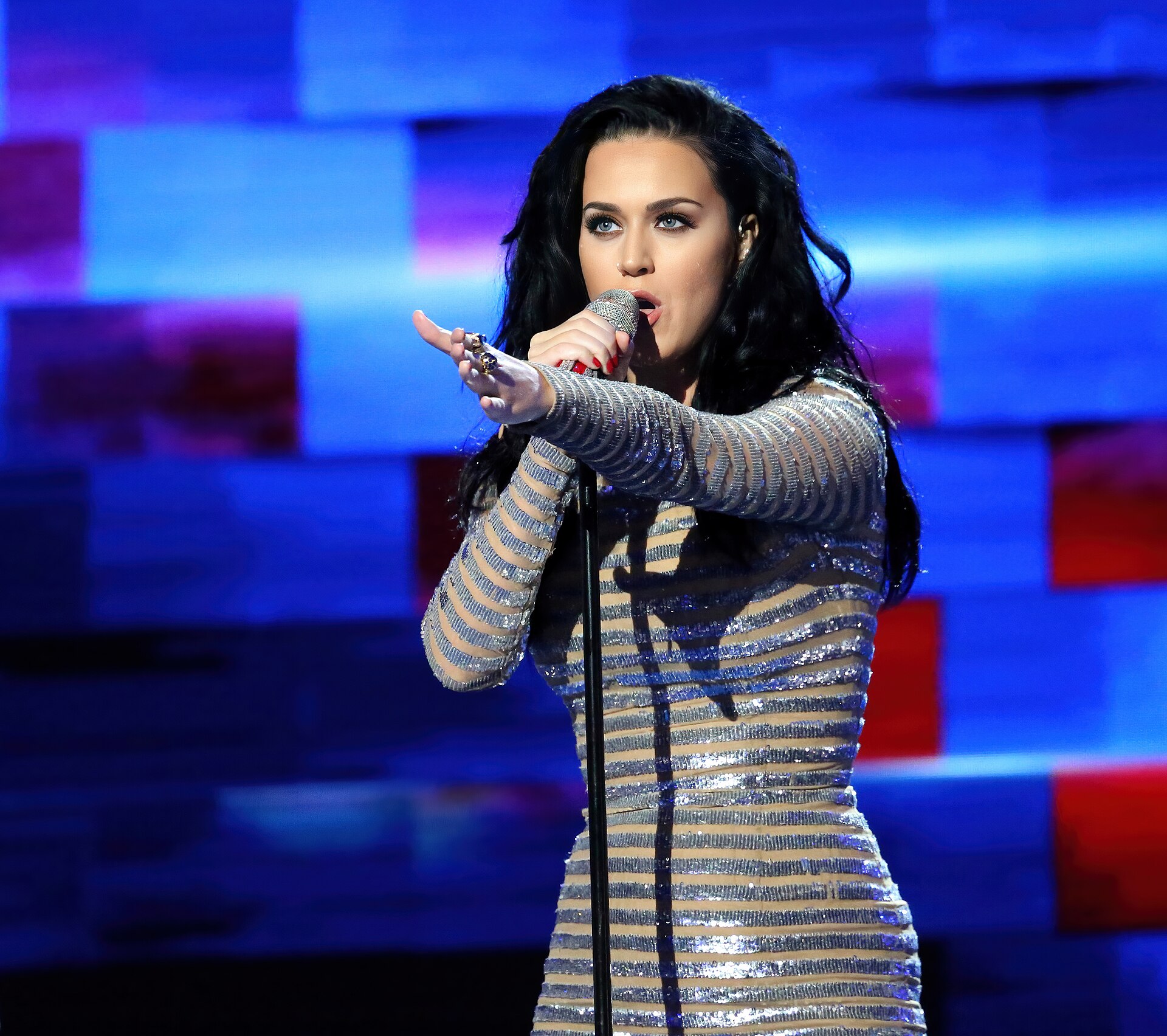 Katy Perry DNC July 2016 (cropped3) restored