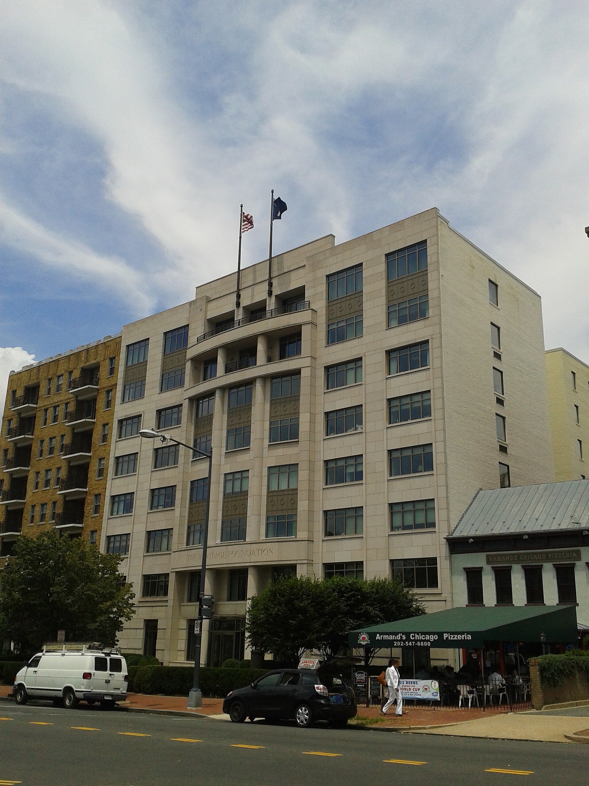The heritage foundation building on mass. ave