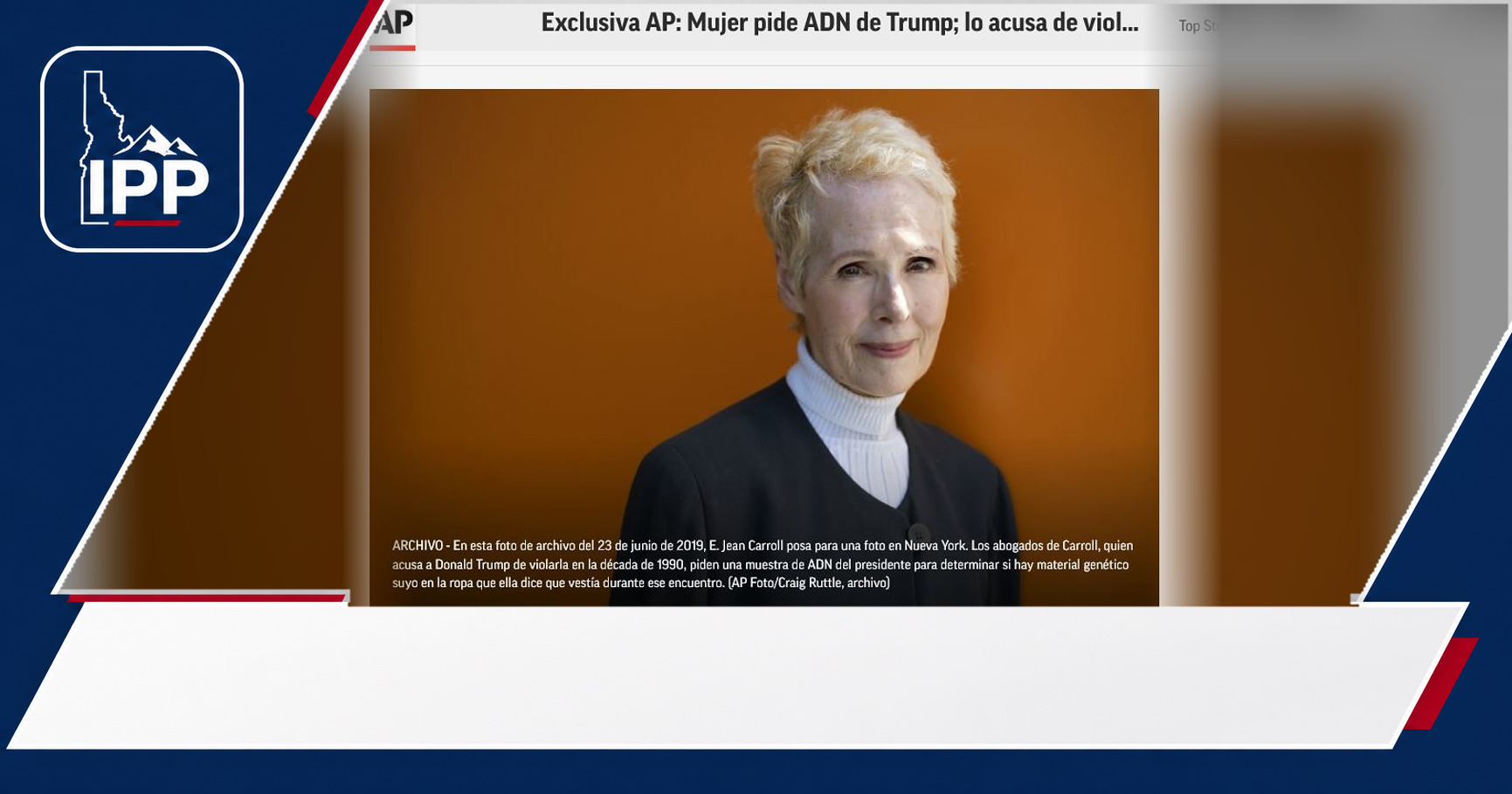 E. Jean Carroll featured editorial graphic