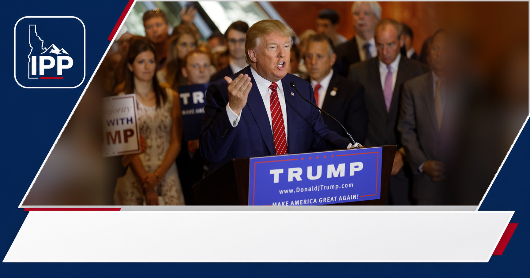 Donald Trump featured editorial graphic