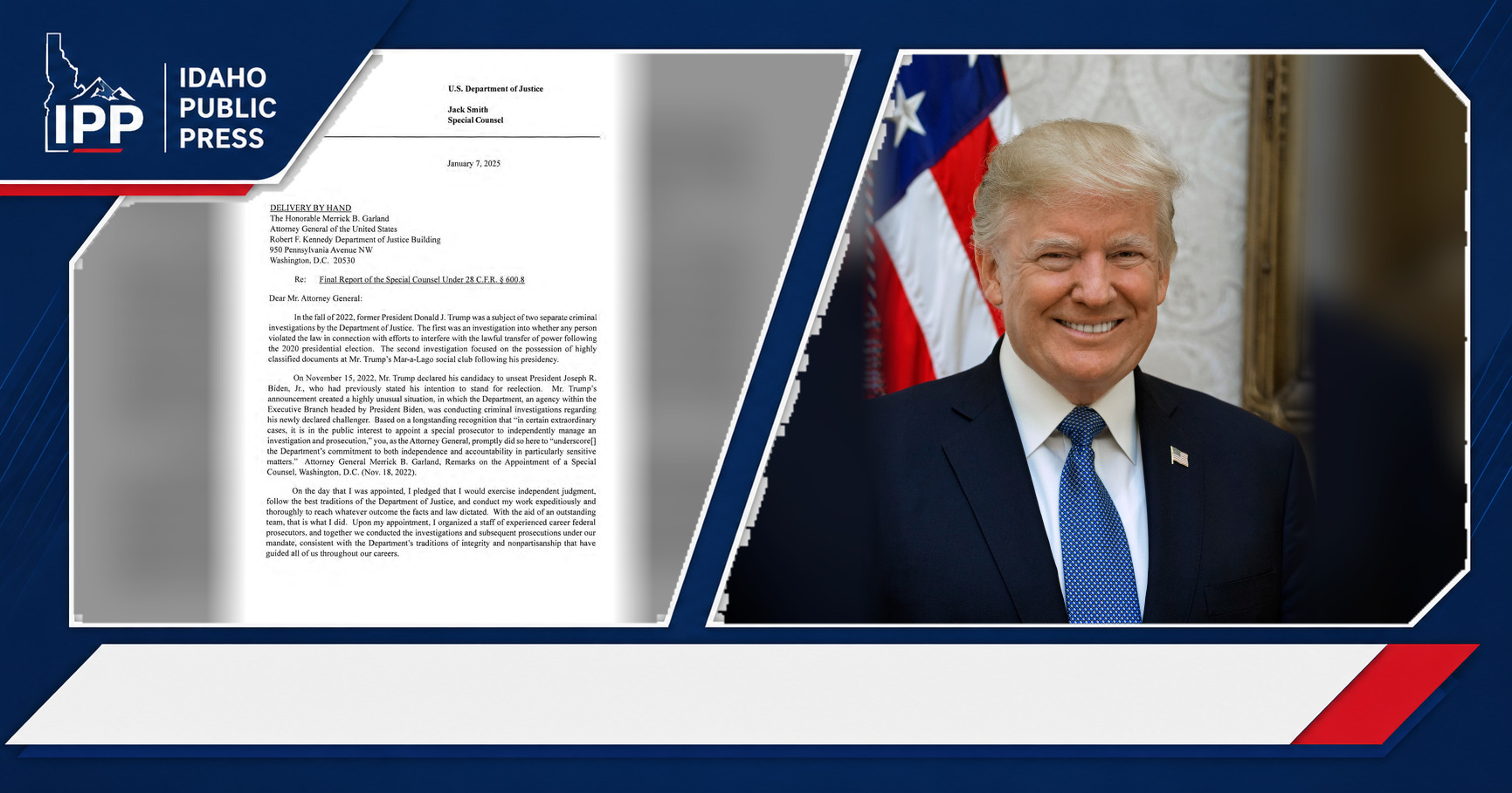 Jack Smith and Donald Trump featured editorial graphic