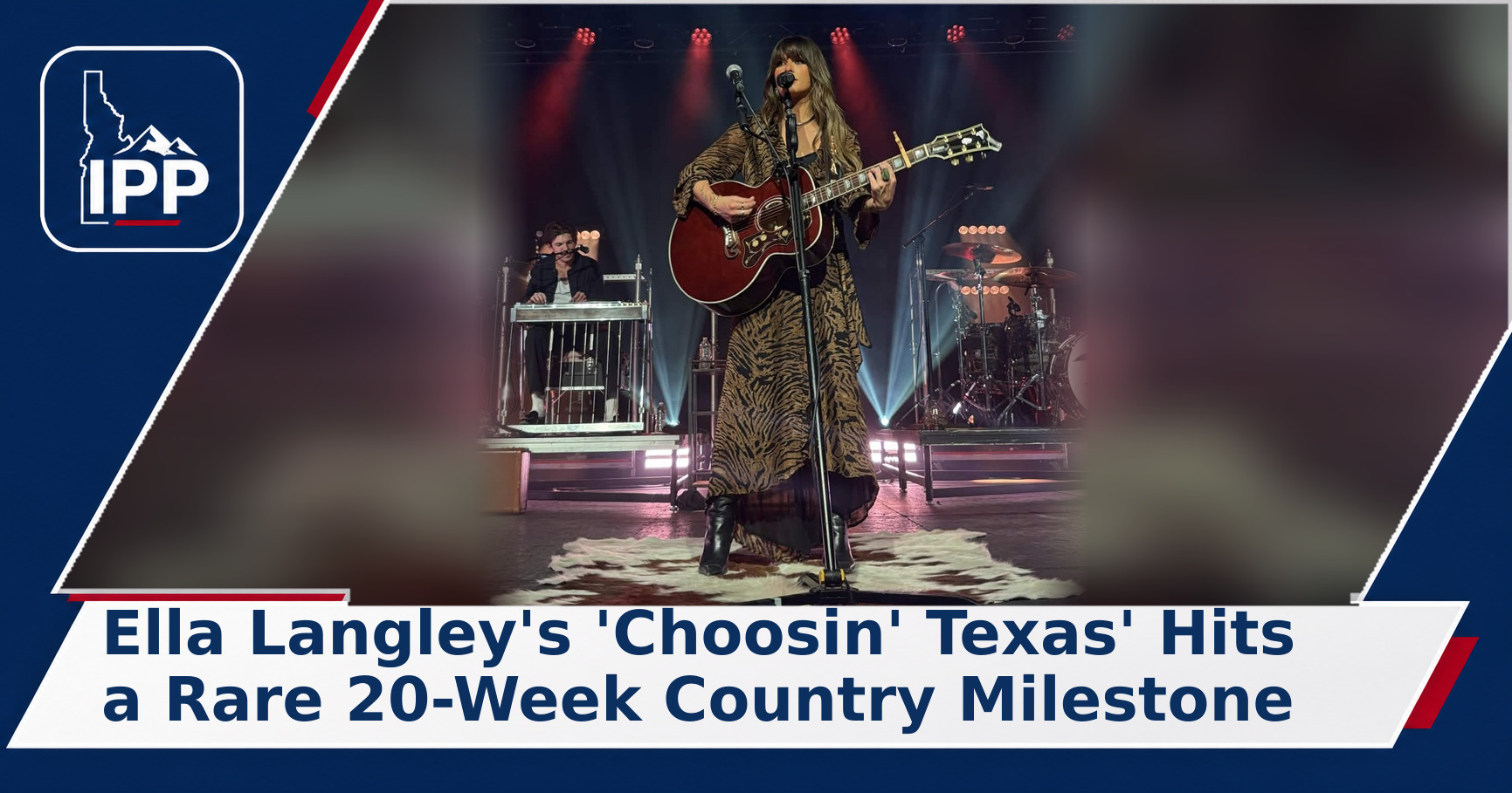 Ella Langley featured graphic for Ella Langley’s ‘Choosin’ Texas’ Hits a Rare 20-Week Country Milestone
