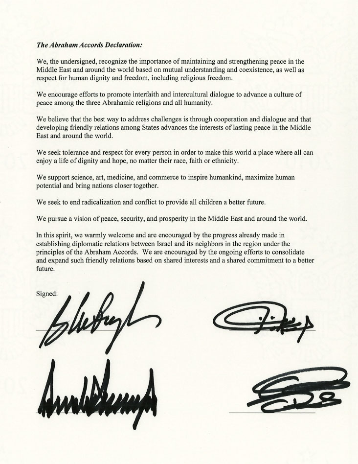 Abraham Accords Declaration