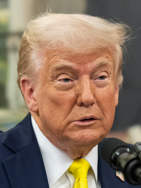 Donald Trump (2025) (cropped)