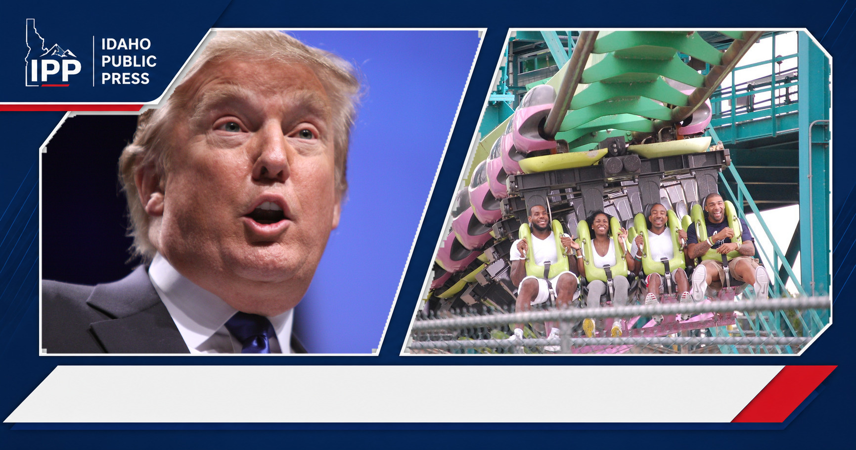 Donald Trump and LeBron James featured editorial graphic