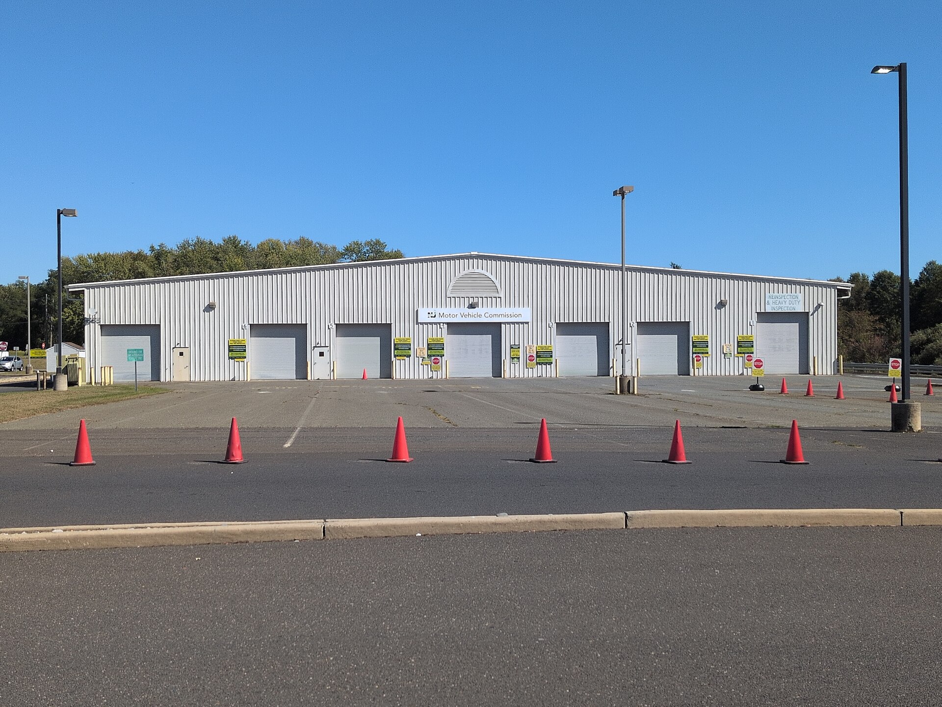 New Jersey Motor Vechicle Commission Freehold vehicle inspection building