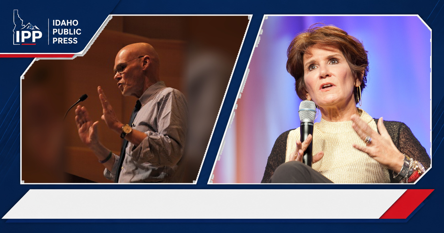 James Carville and Mary Matalin featured editorial graphic