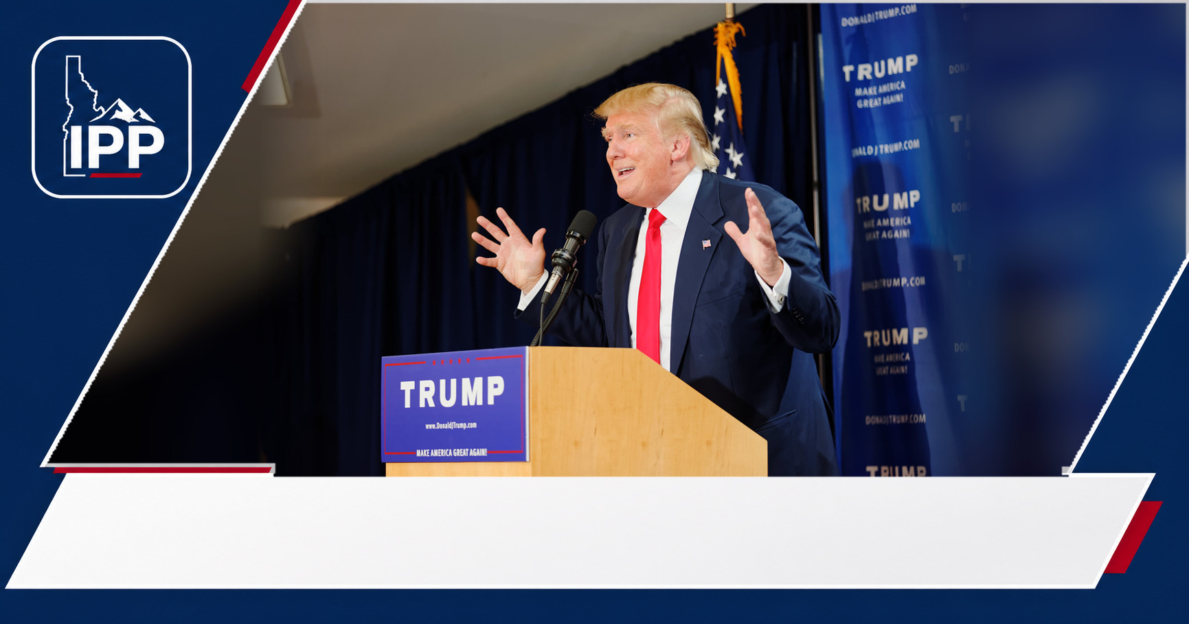 Donald Trump featured editorial graphic