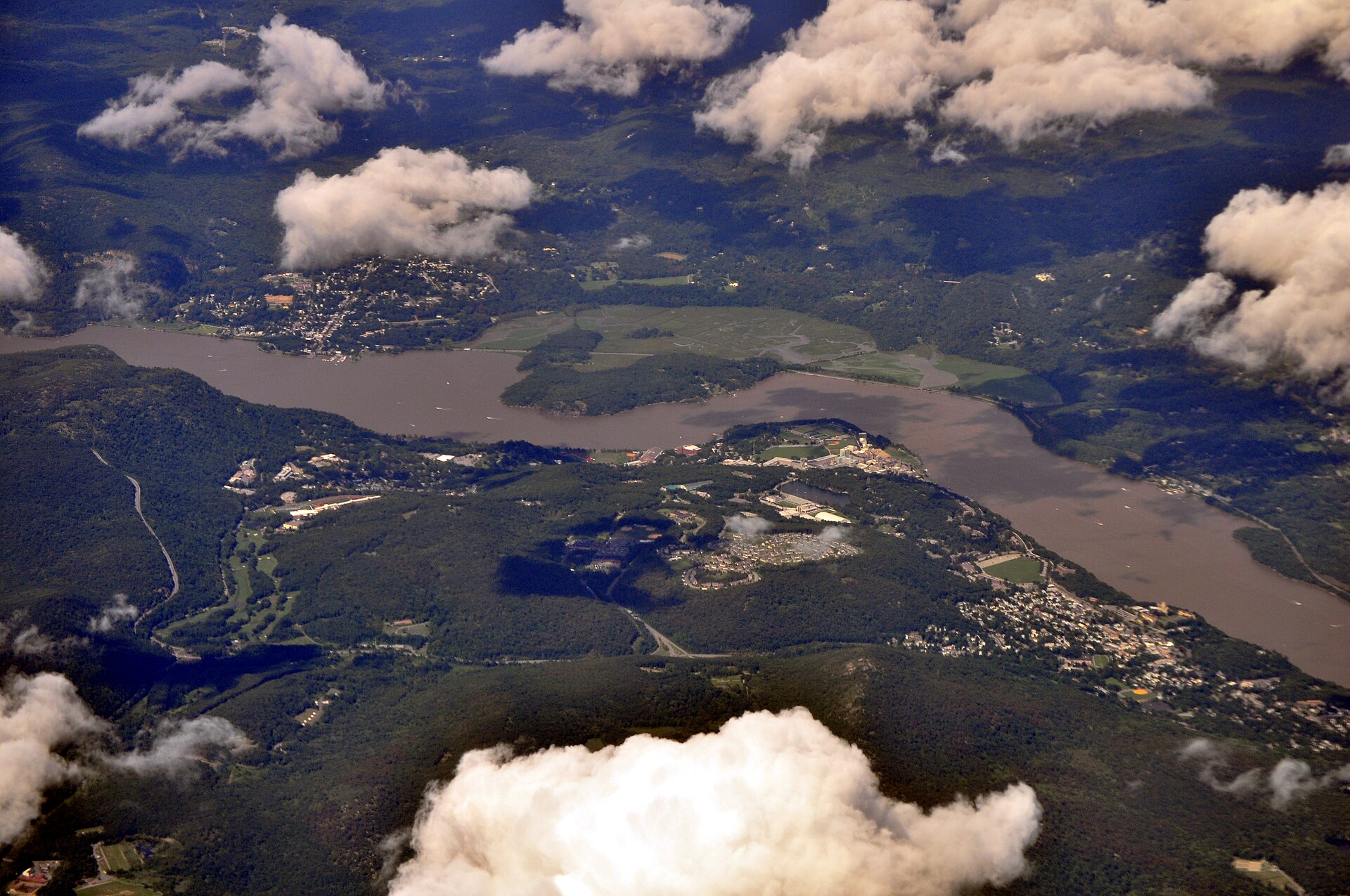 Aerial view of West Point and Hudson River 02 white balanced (9614194870)