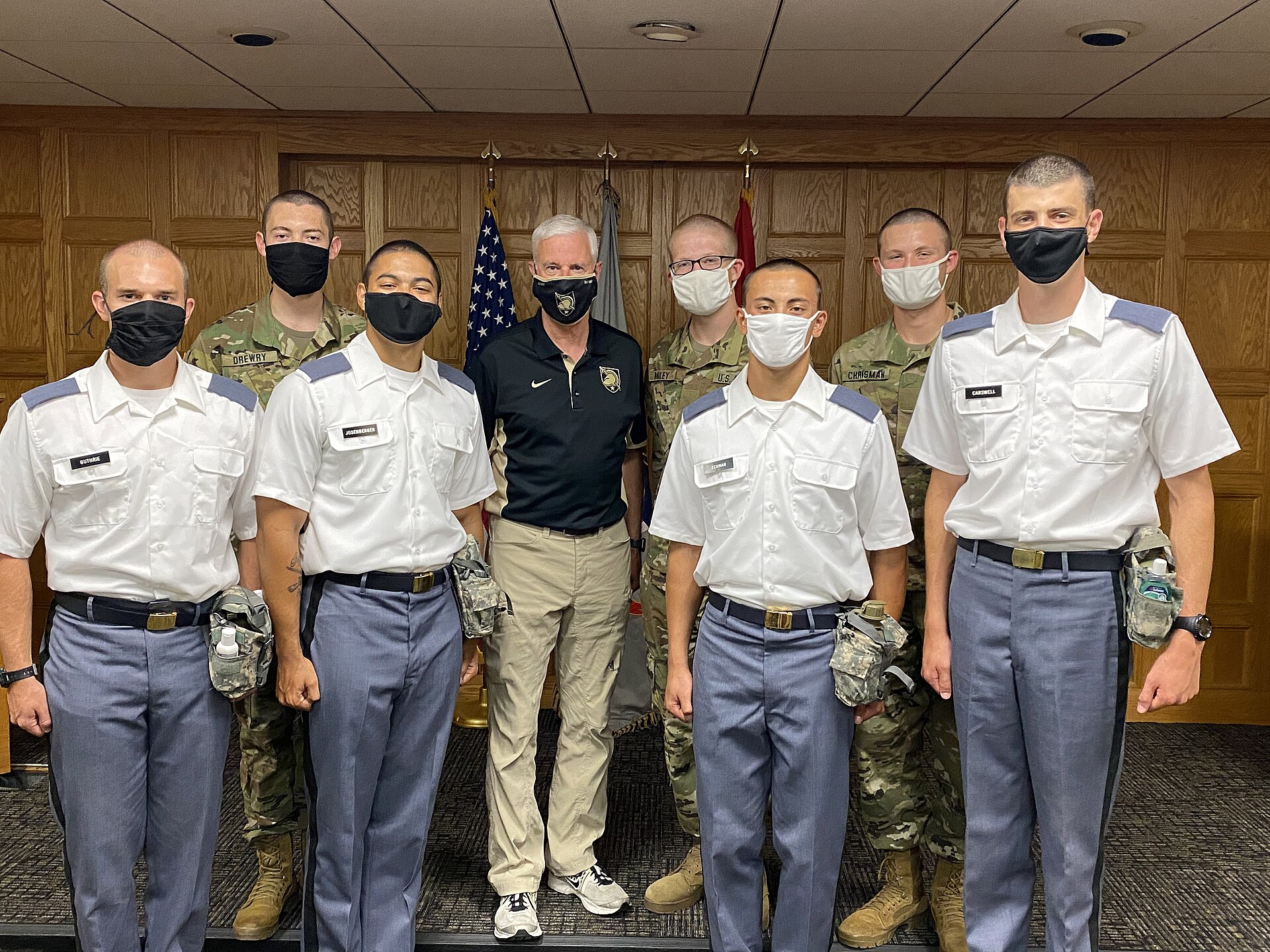 Steve Womack with West Point AK cadets