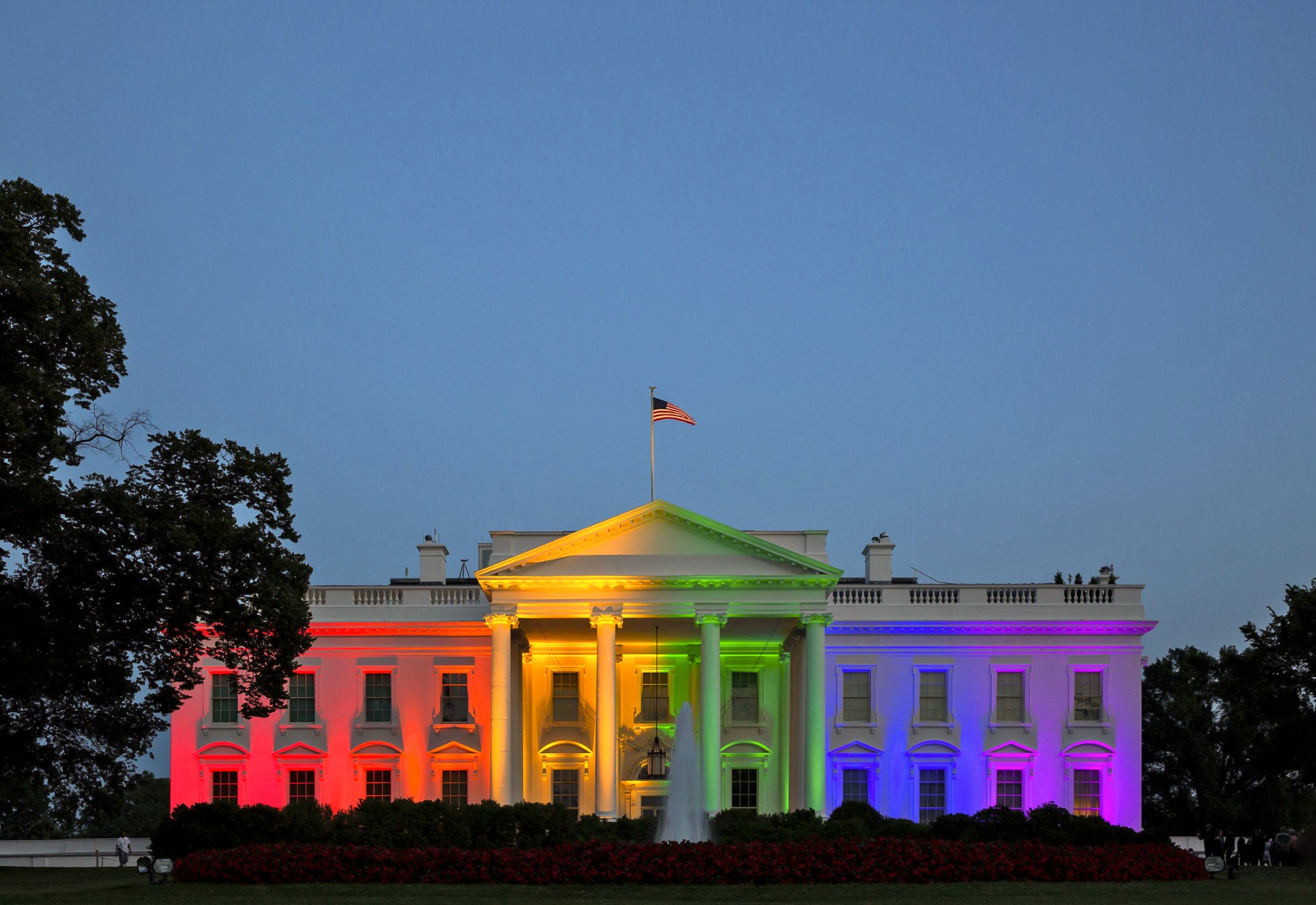 White House rainbow for SCOTUS ruling on same sex marriage