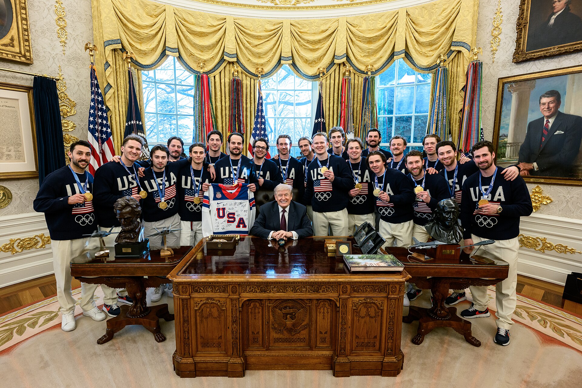 U.S. Olympic Men’s Hockey Team visit the White House, February 24, 2026 8