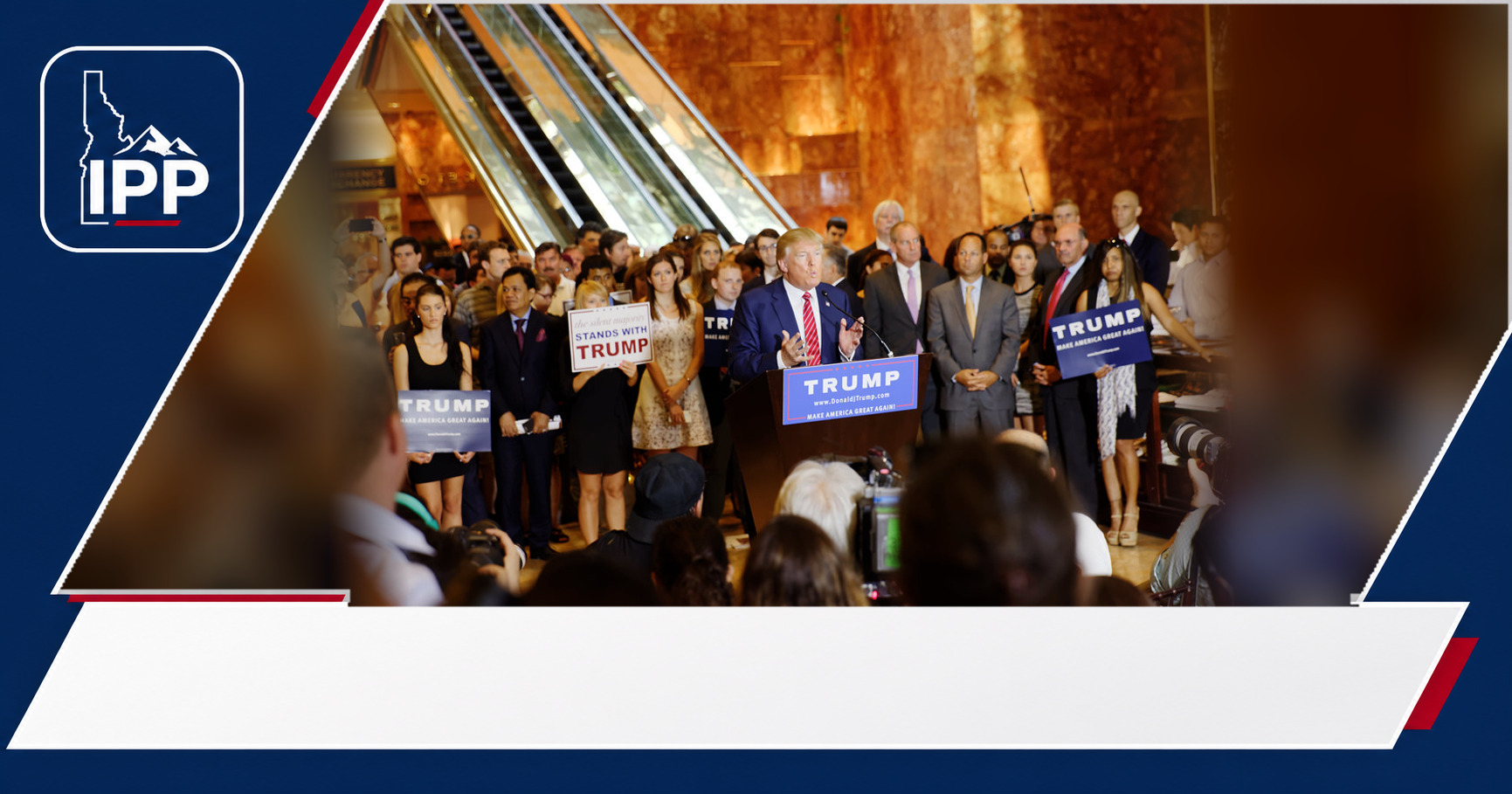 Donald Trump featured editorial graphic