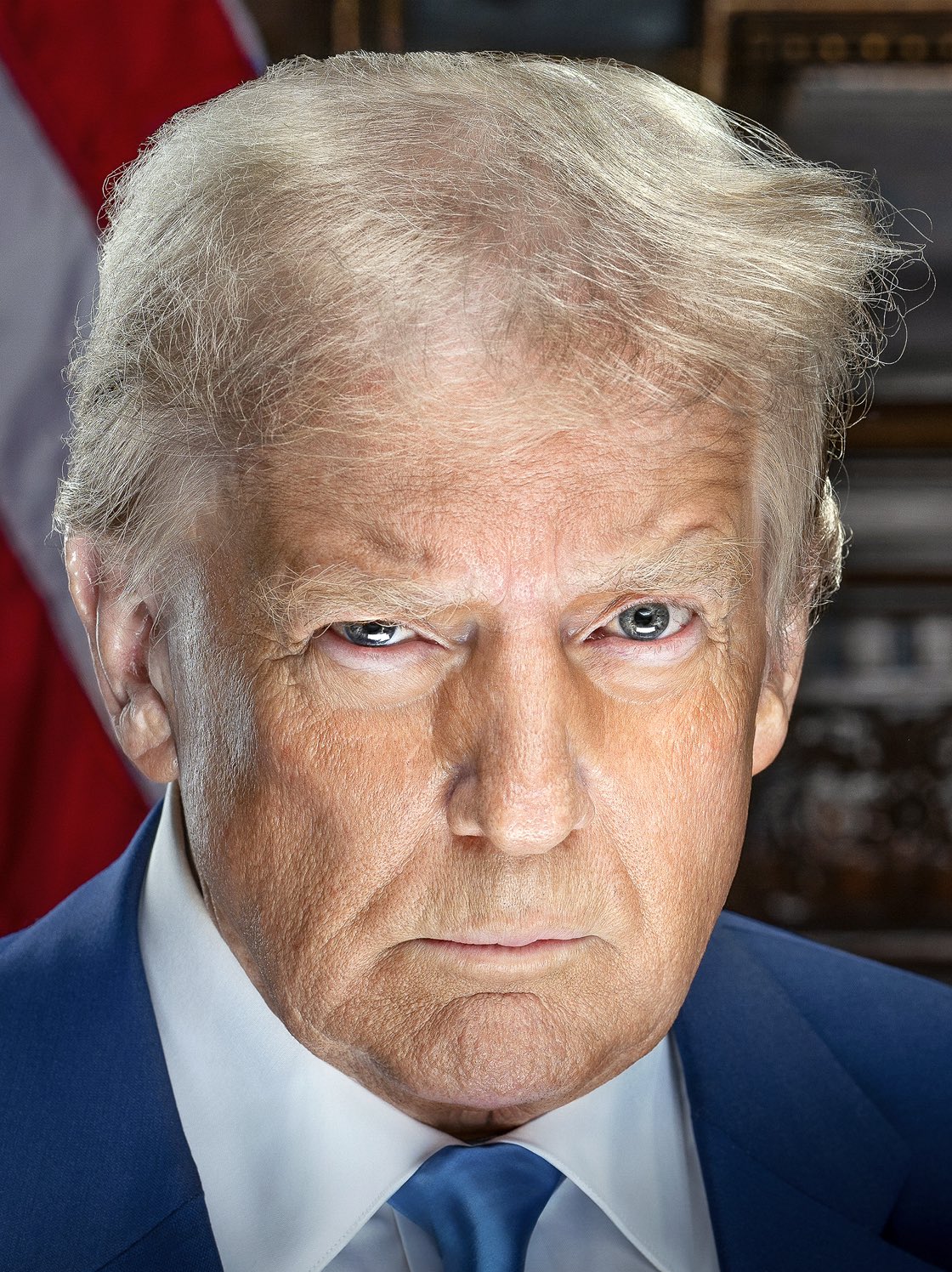 Donald Trump official portrait, 2025 (headshot)