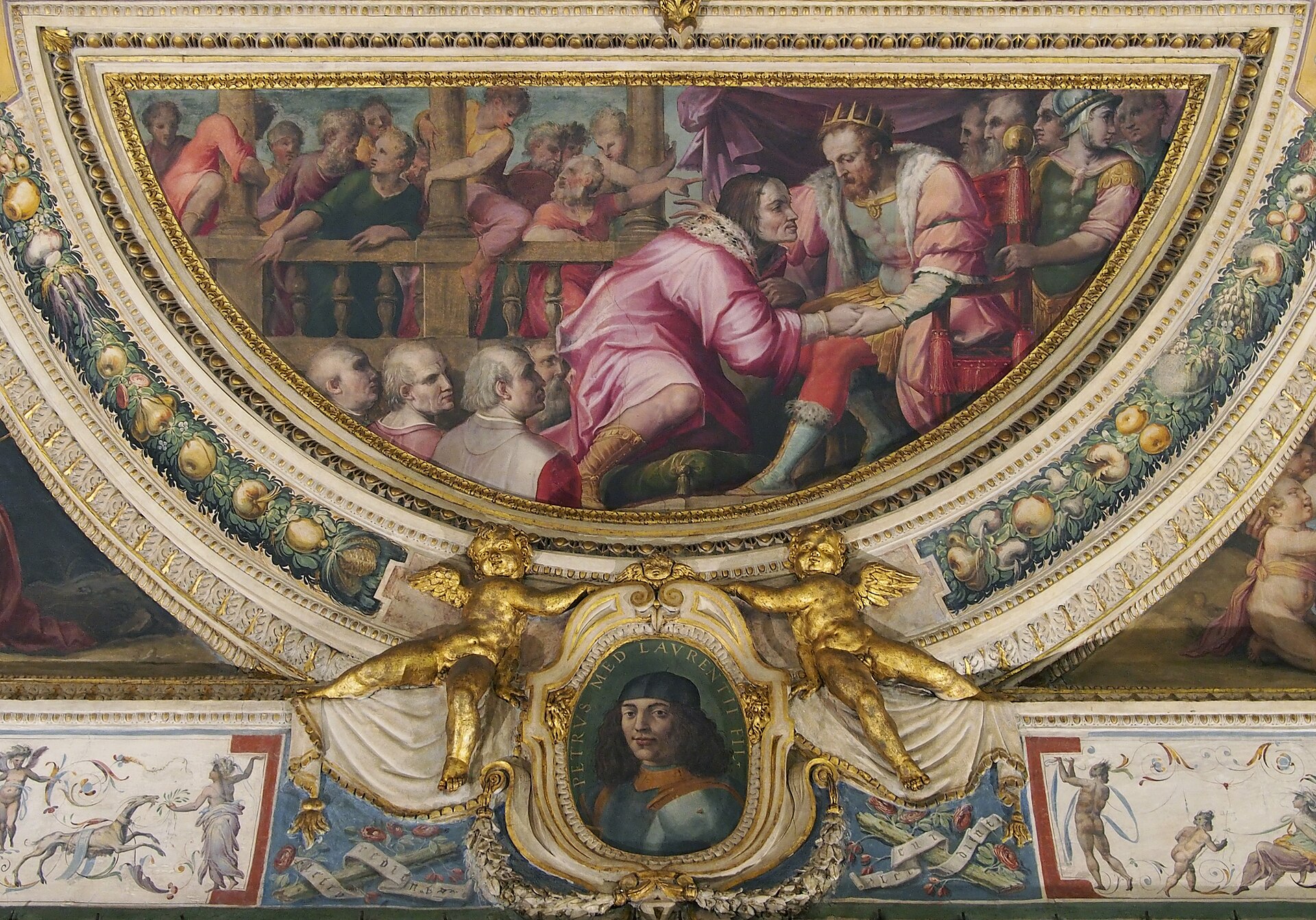 Lorenzo di Magnifico visits king Ferdinand of Aragon in Naples (Palazzo Vecchio, Florence)