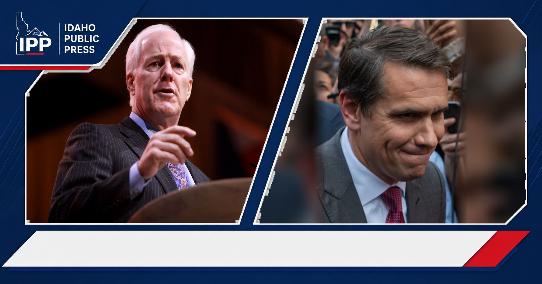 John Cornyn and Todd Blanche featured editorial graphic