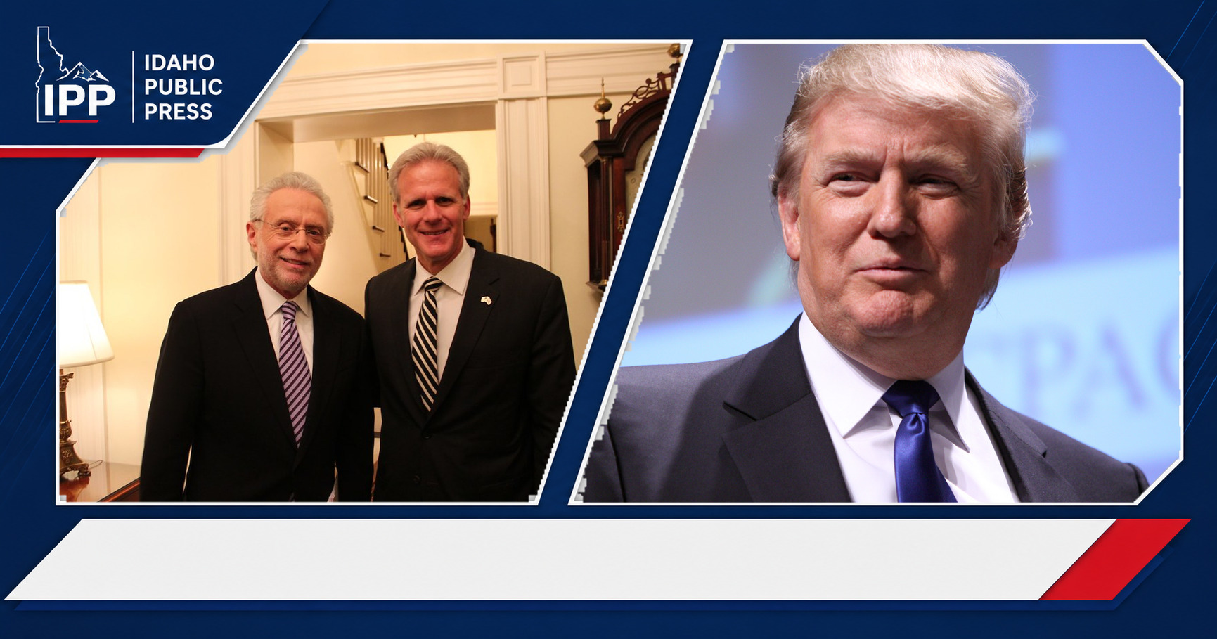 Wolf Blitzer and Donald Trump featured editorial graphic