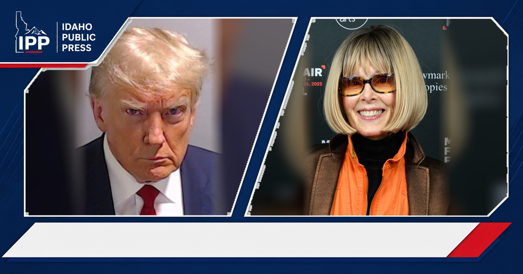 Donald Trump and E. Jean Carroll featured editorial graphic