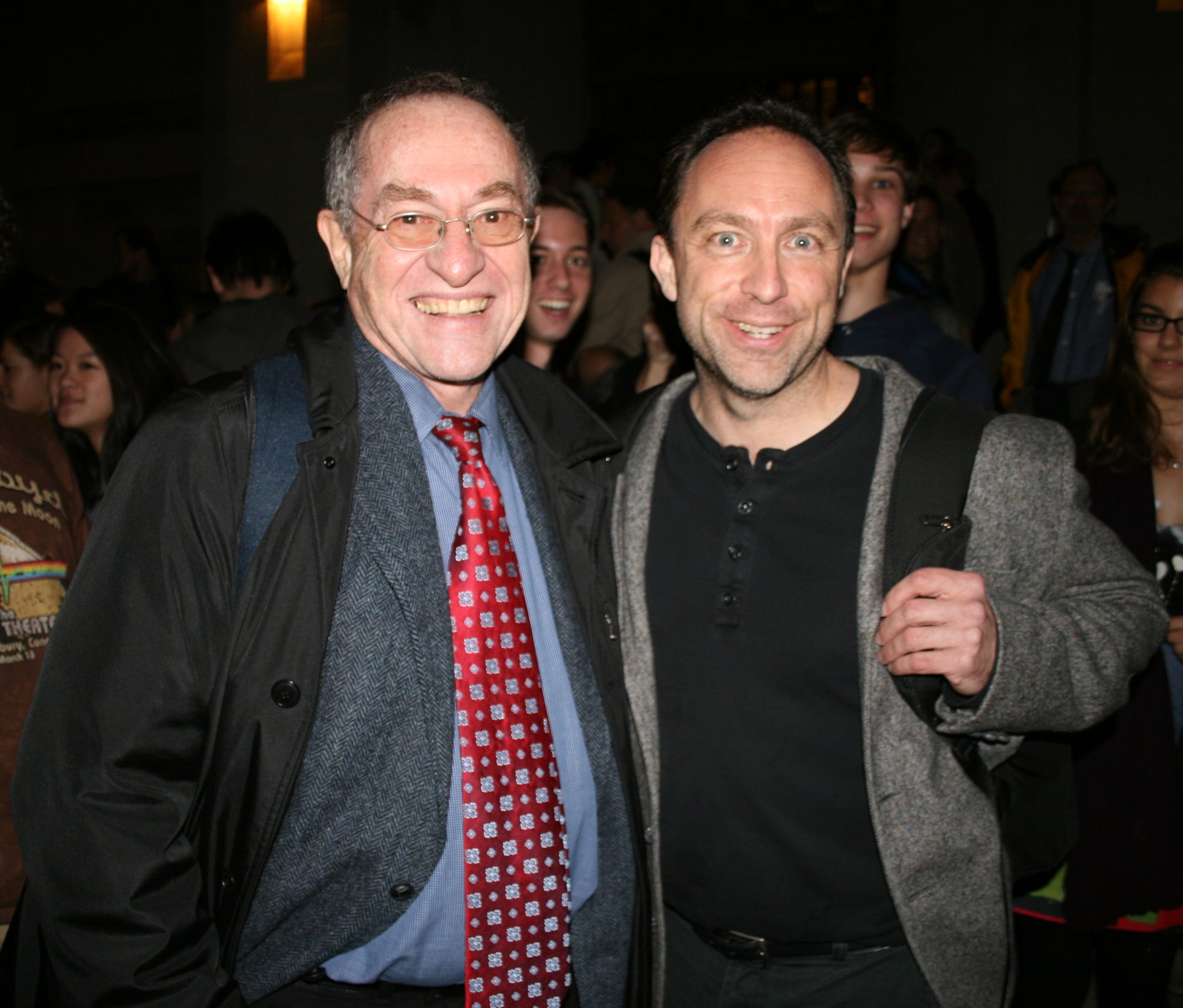 Alan Dershowitz and Jimmy Wales, 2009 10 07