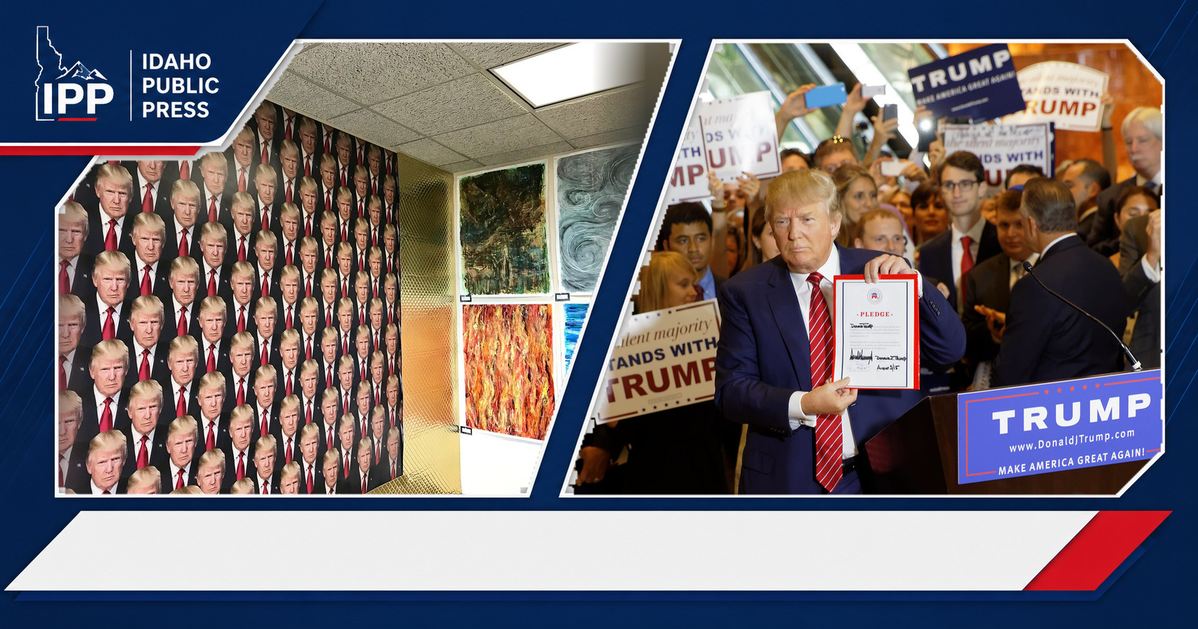 James Comey and Donald Trump featured editorial graphic