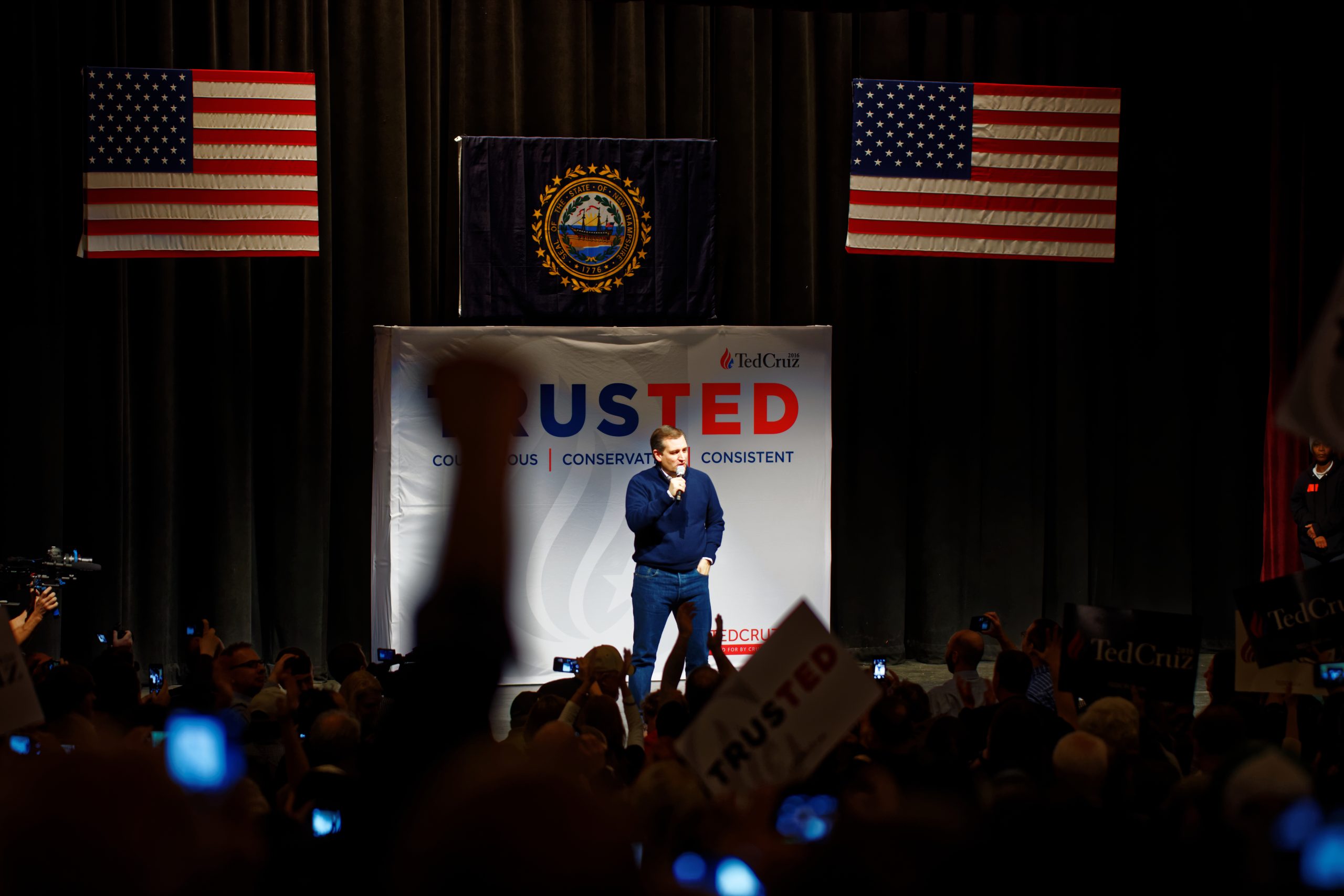 Senator of Texas Ted Cruz at Kuhner Town Hall in New Hampshire on February 3rd, 2016 by Michael Vadon