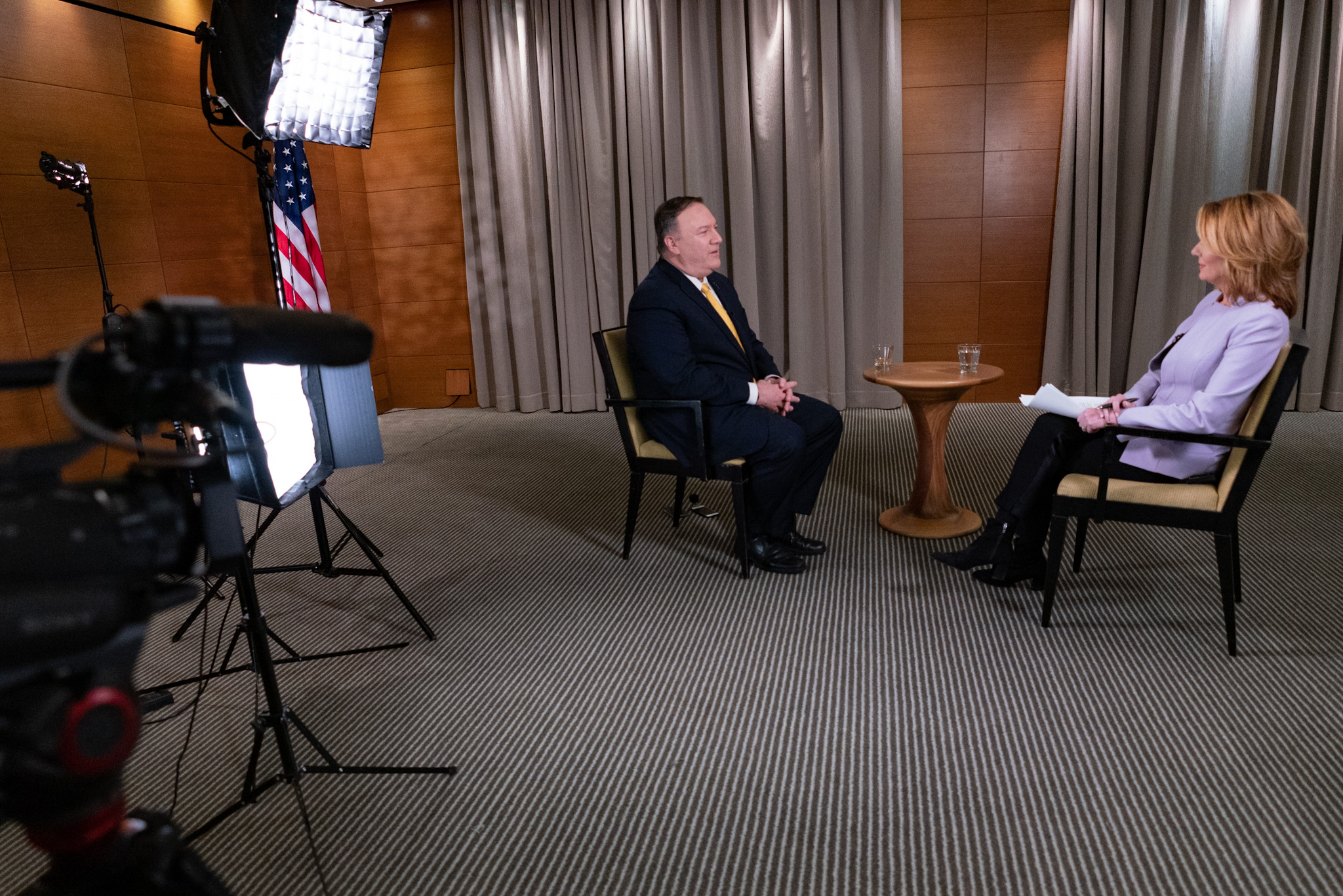 Secretary Pompeo Participates in an ABC News Interview (49470421786)