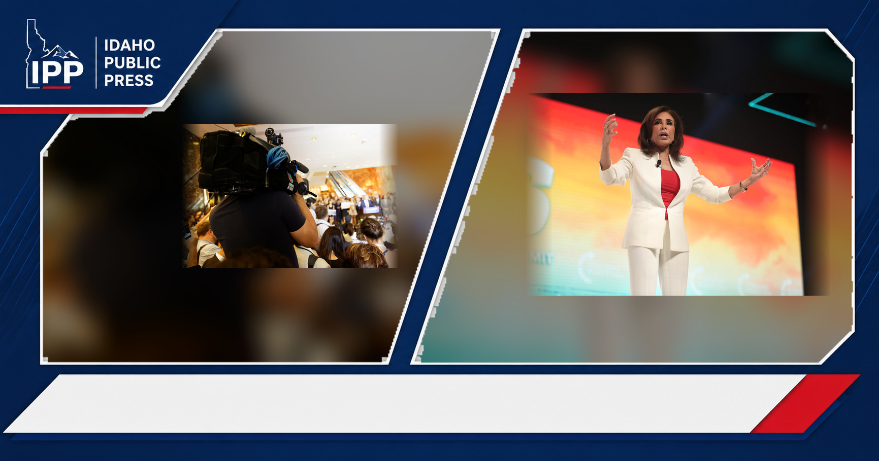 Donald Trump and Jeanine Pirro featured editorial graphic
