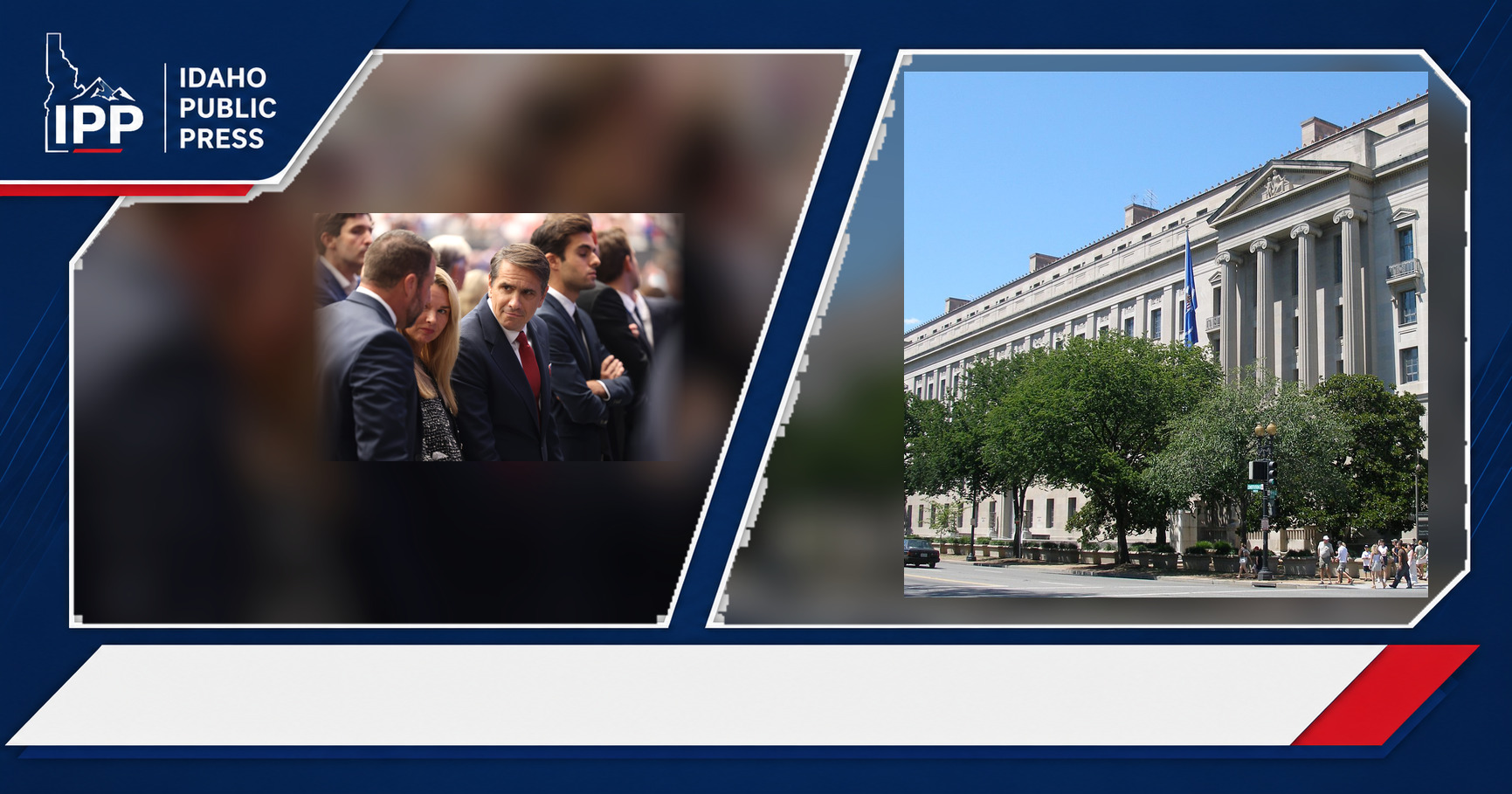 Todd Blanche and U.S. Department of Justice featured editorial graphic
