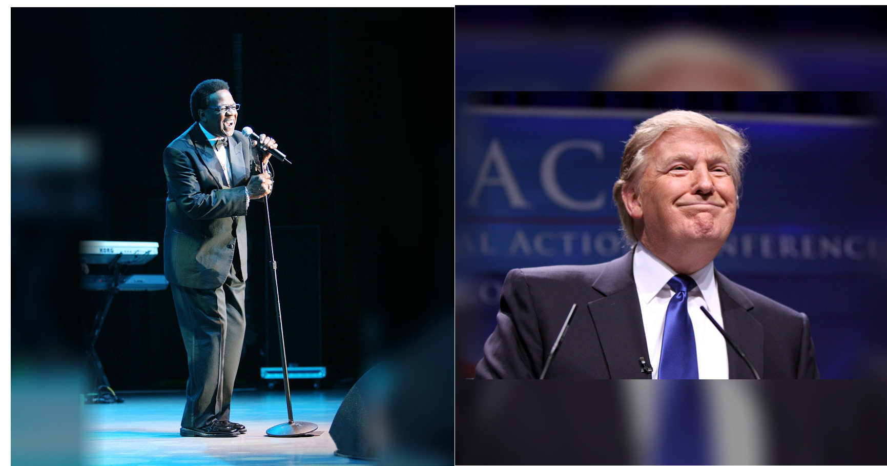 Al Green and Donald Trump featured editorial graphic