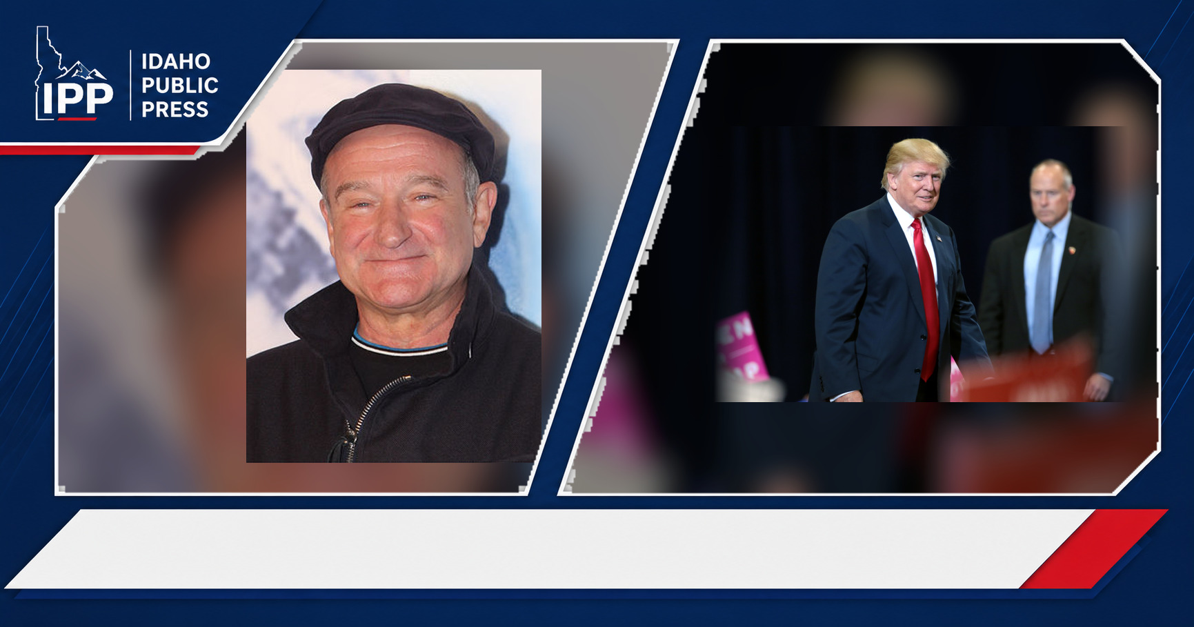 Ryder Williams and Donald Trump featured editorial graphic
