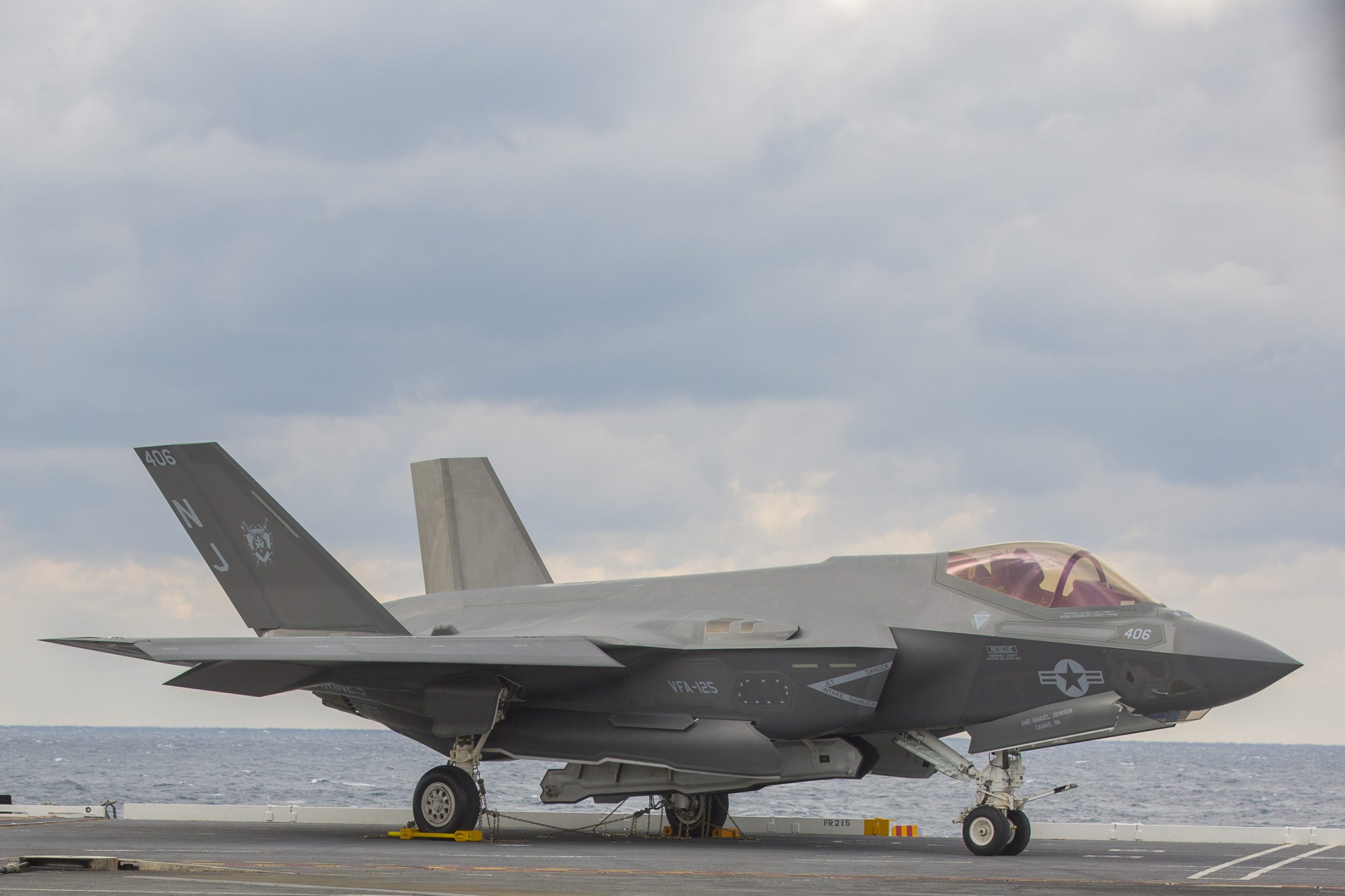 F 35C on USS Abraham Lincoln (CVN 72)