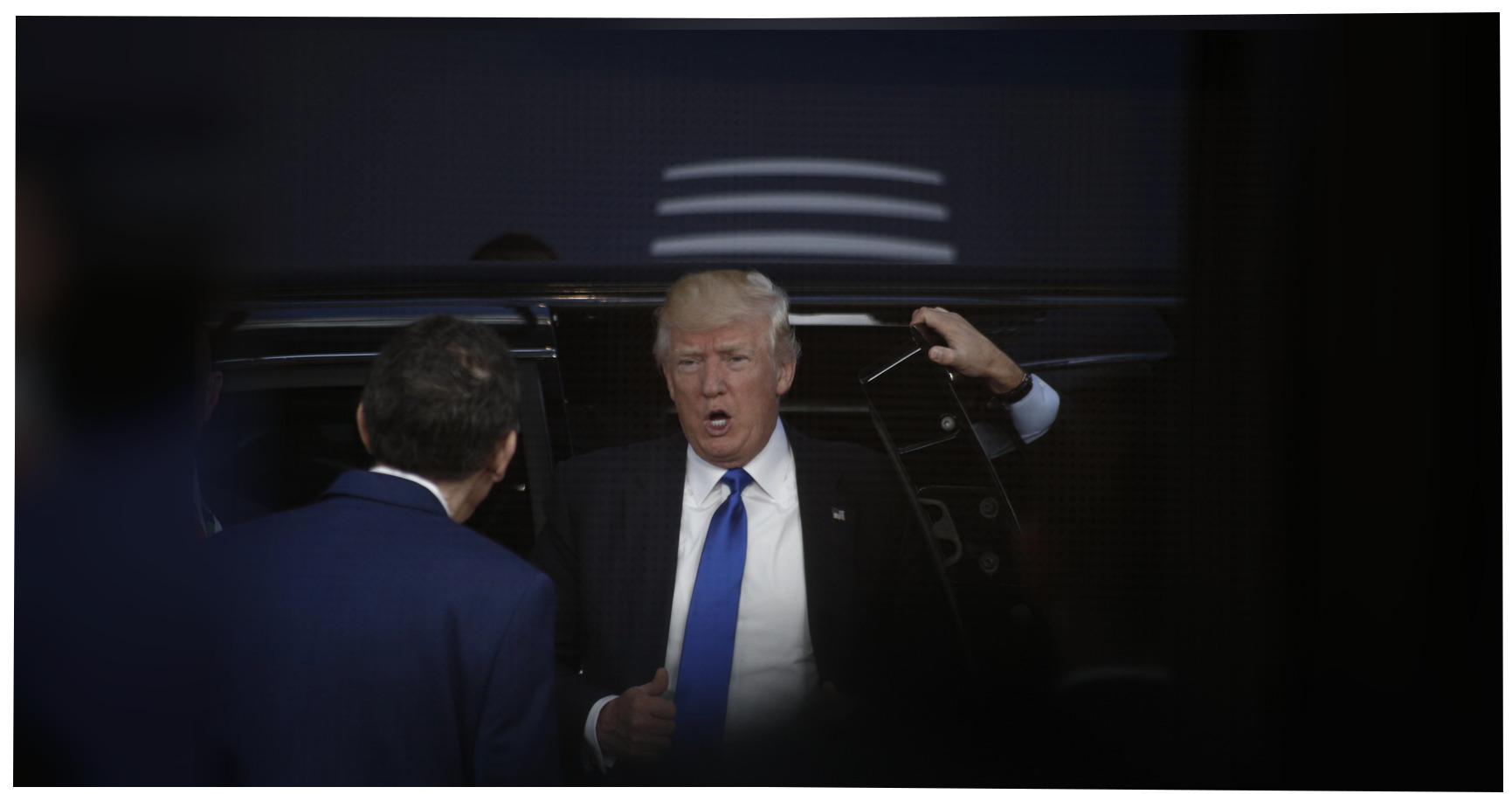 Donald Trump featured editorial graphic