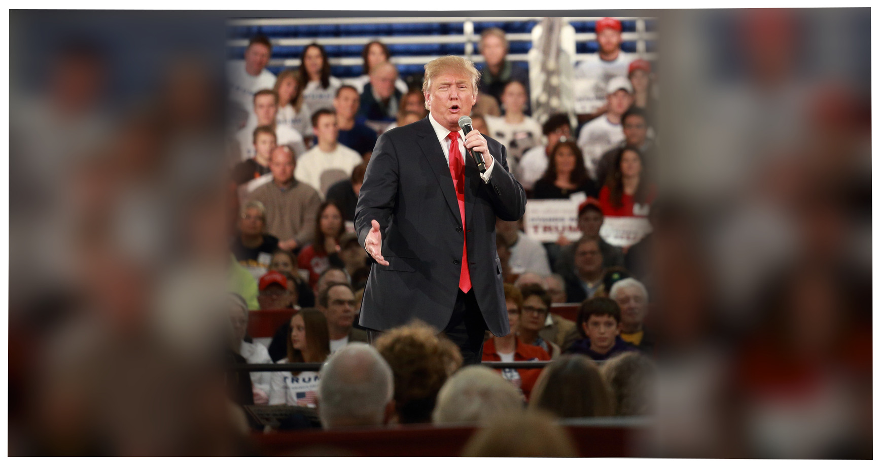 Donald Trump featured editorial graphic