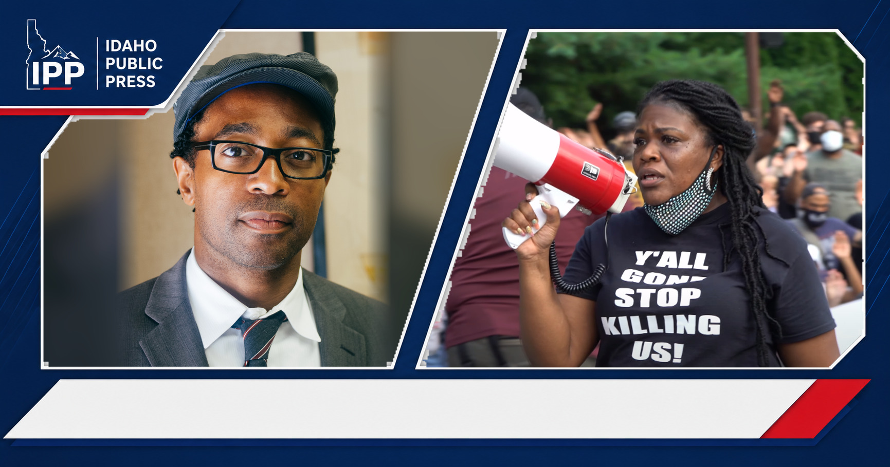 Wesley Bell and Cori Bush featured editorial graphic