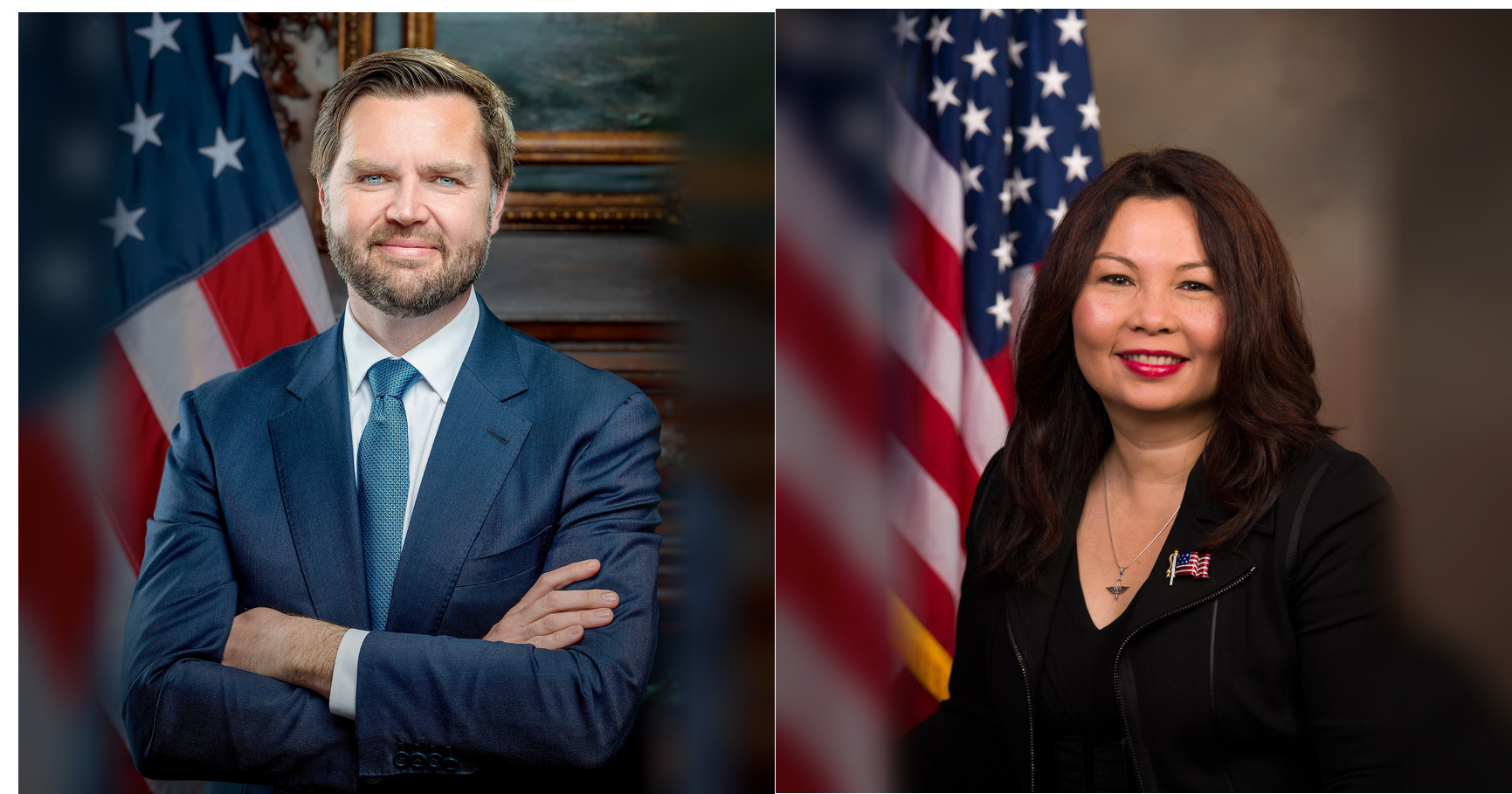 JD Vance and Tammy Duckworth featured editorial graphic