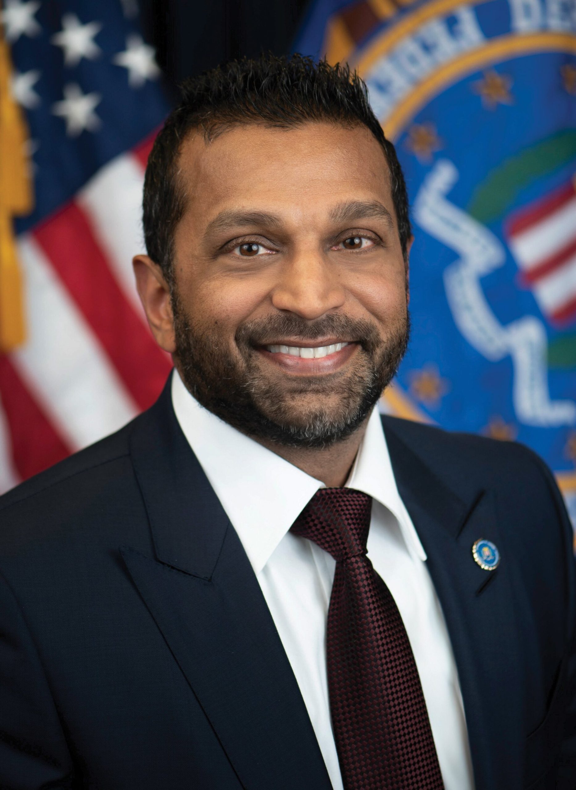Kash Patel, official FBI portrait (cropped 1)