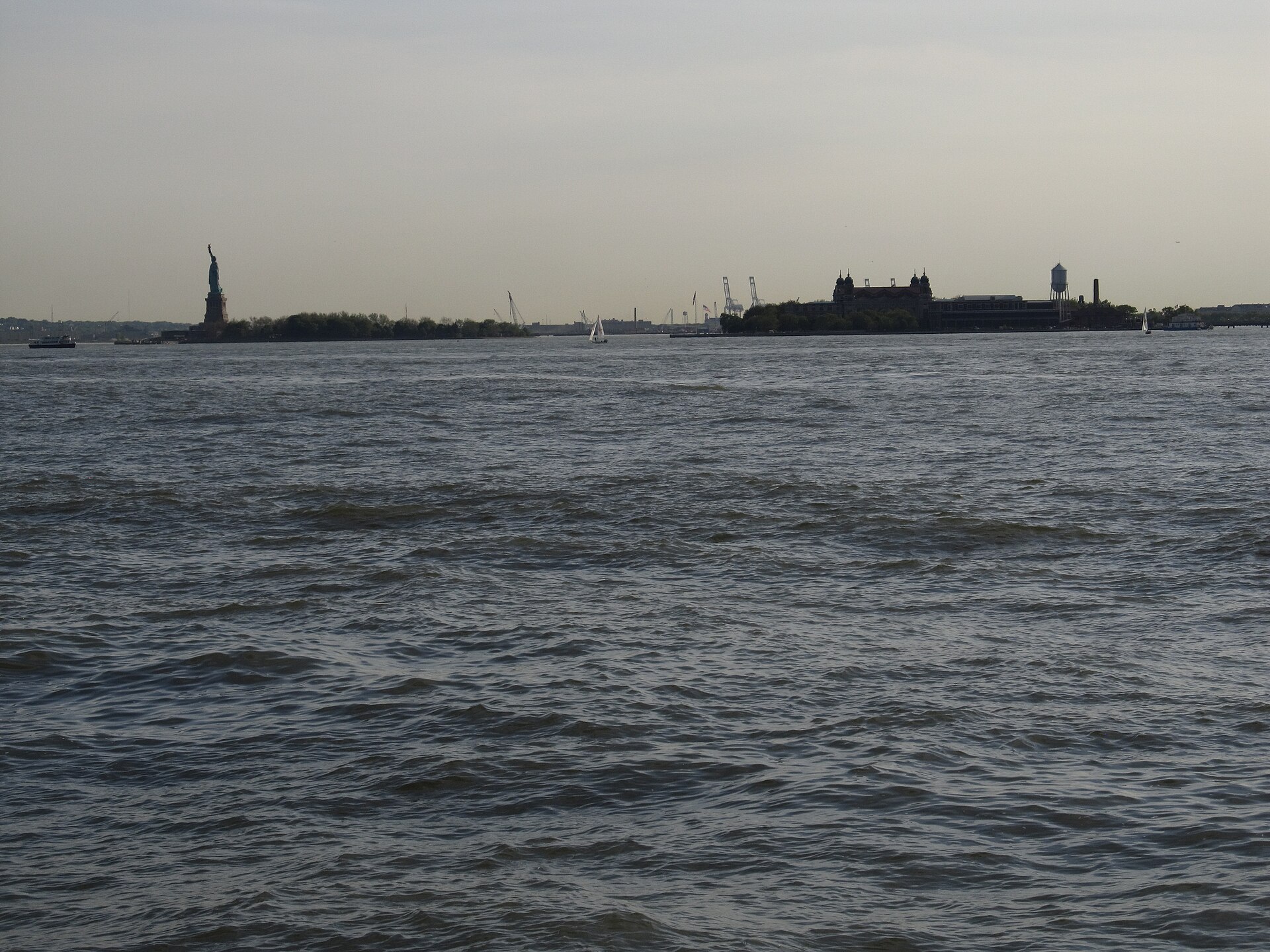 Statue of Liberty and Ellis Island in New York Harbor (7237132094)