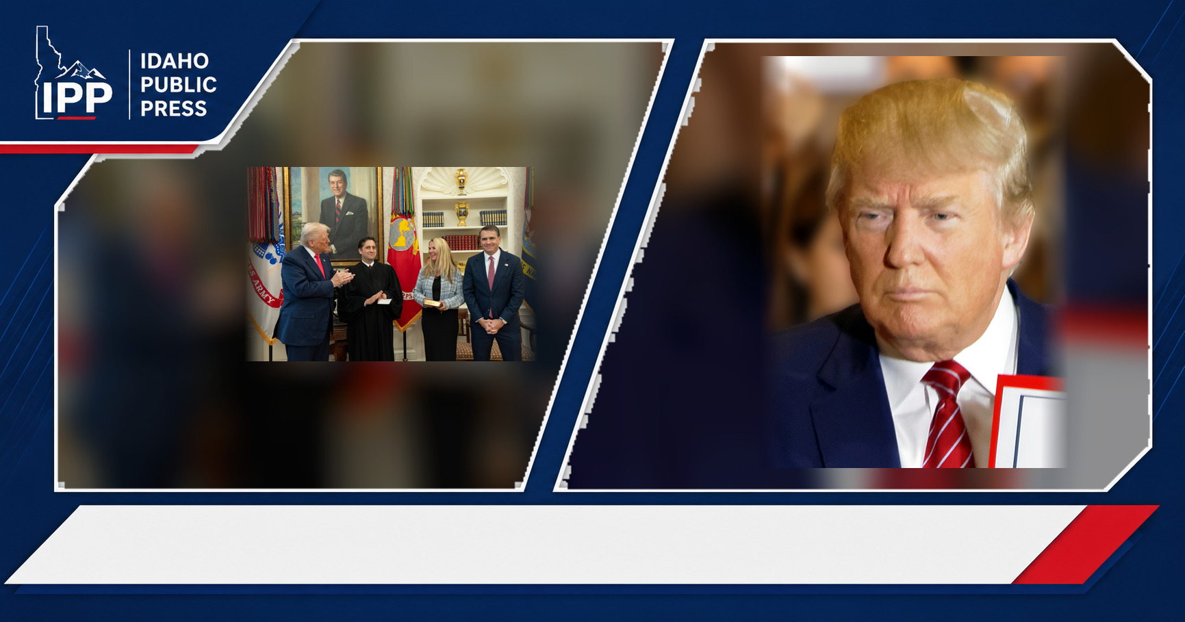 Todd Blanche and Donald Trump featured editorial graphic