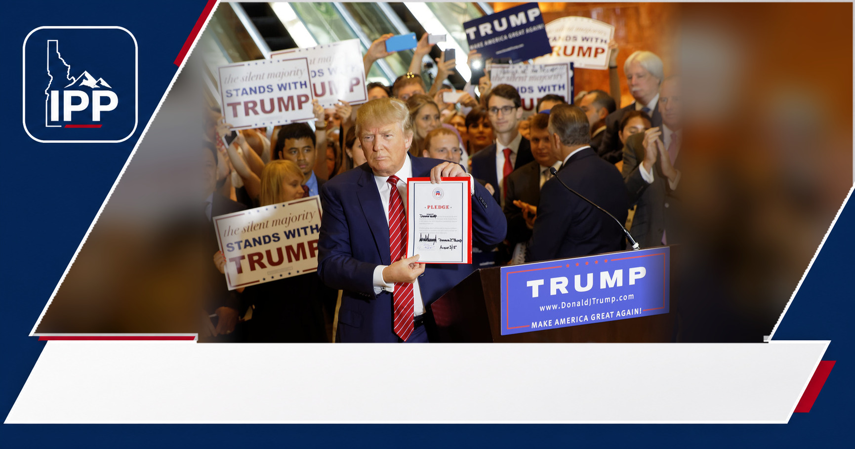 Donald Trump featured editorial graphic