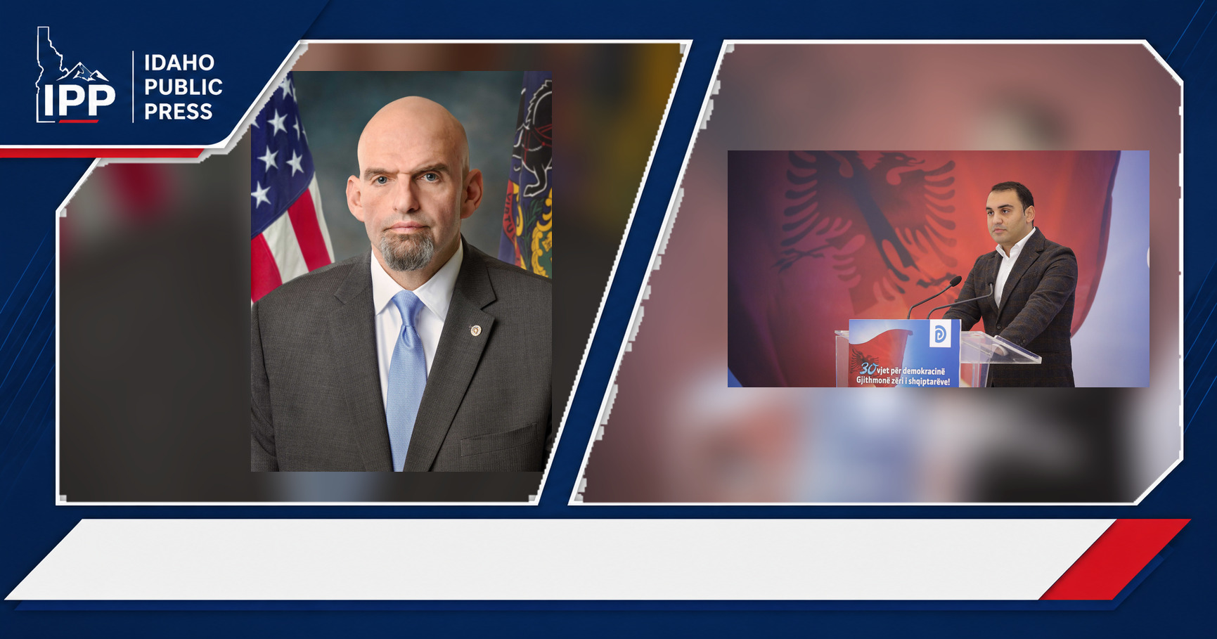 John Fetterman and Democratic Party featured editorial graphic