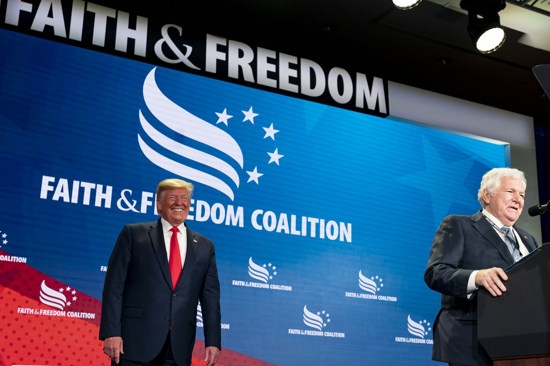 President Trump Delivers Remarks at the Faith and Freedom Coalition Conference (48135423088)