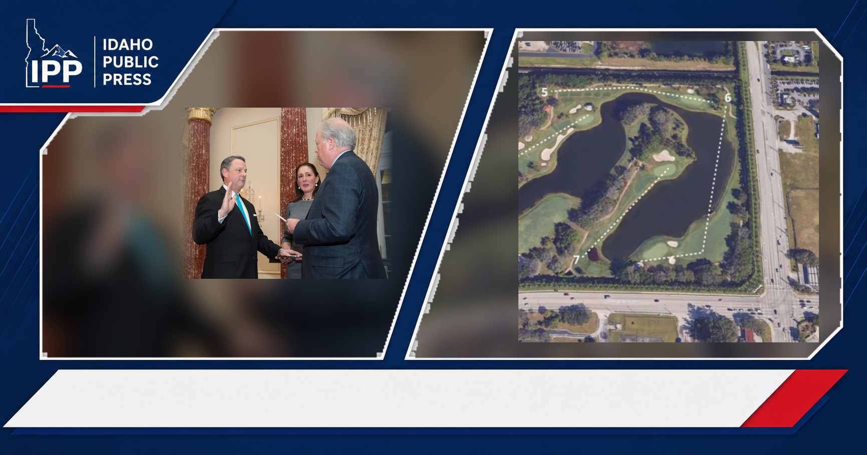 John Feeley and Donald Trump featured editorial graphic